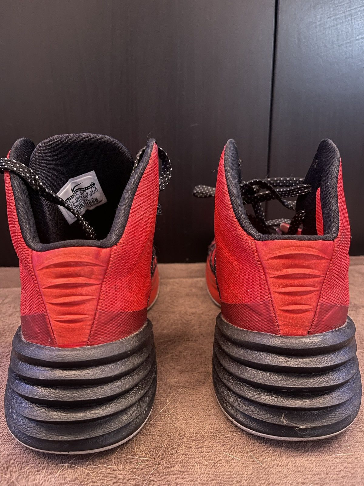 Nike × Vintage Nike Hyperdunk 2013 UNIVERSITY RED/METALLIC SILVER/BLACK Size US 11.5 / EU 44-45 - 4 Thumbnail