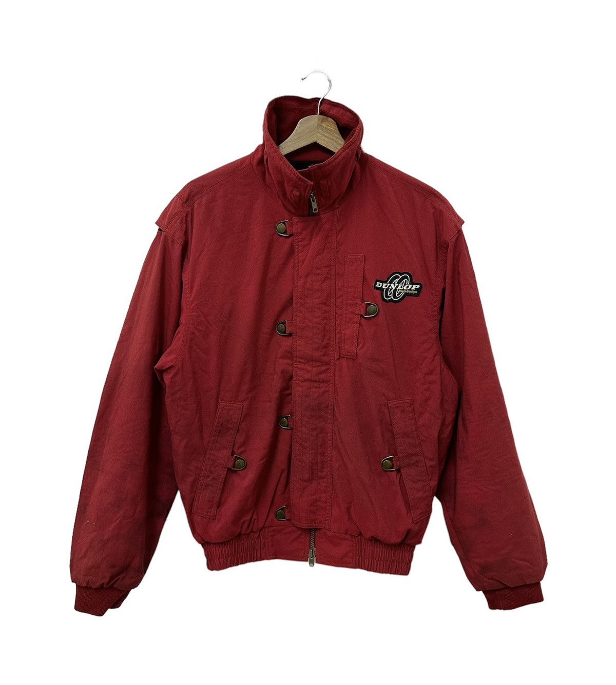 Vintage Dunlop Moto Equipe Racing Lined Bomber Jacket