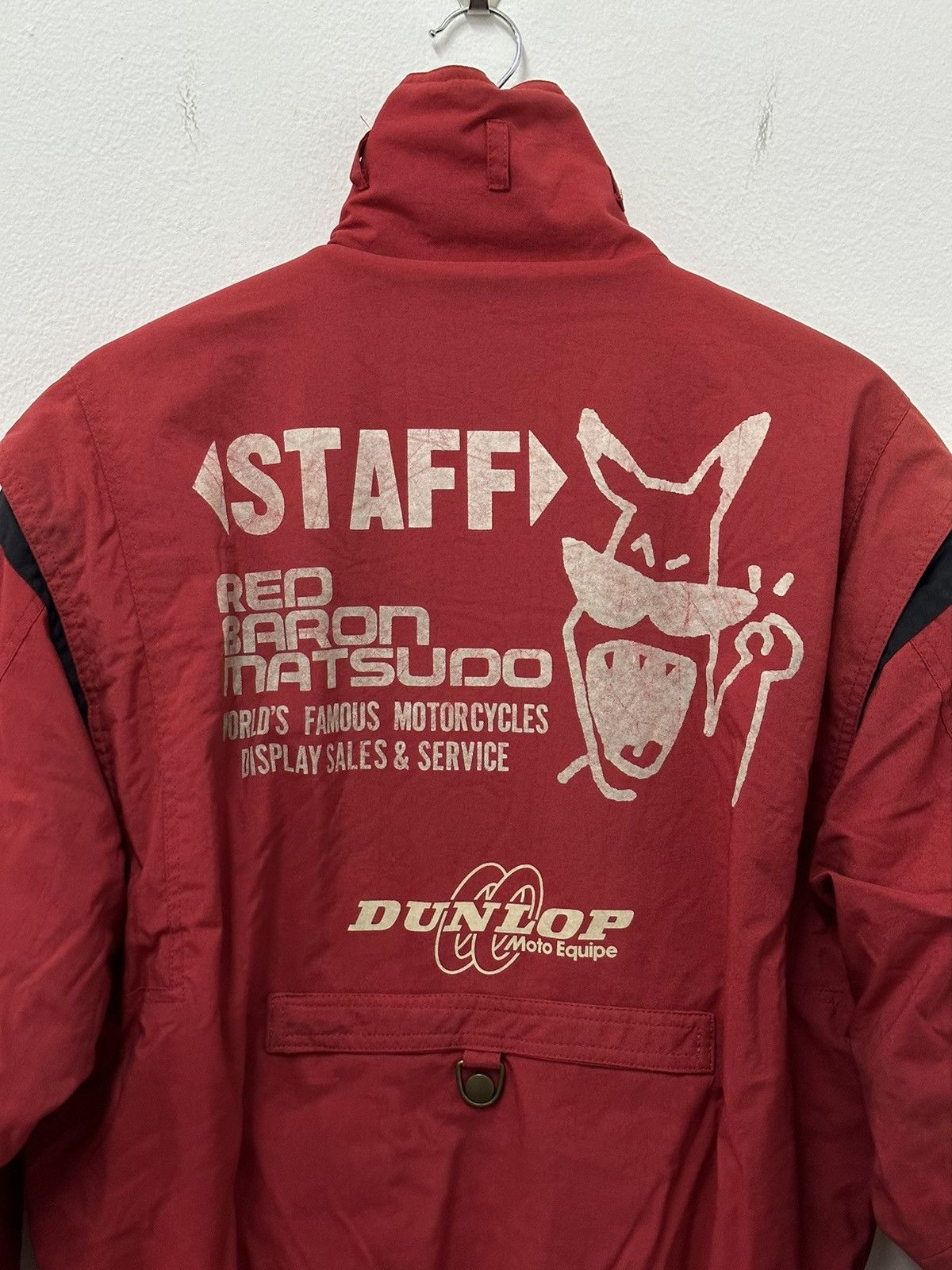 Dunlop × Japanese Brand × Vintage Vintage Dunlop Moto Equipe Racing Lined Bomber Jacket Size US M / EU 48-50 / 2 - 10 Thumbnail