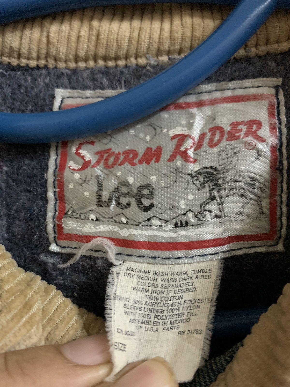 Lee Vintage 90’s Lee Storm Riders Sherpa Denim Jacket Size US L / EU 52-54 / 3 - 13 Thumbnail