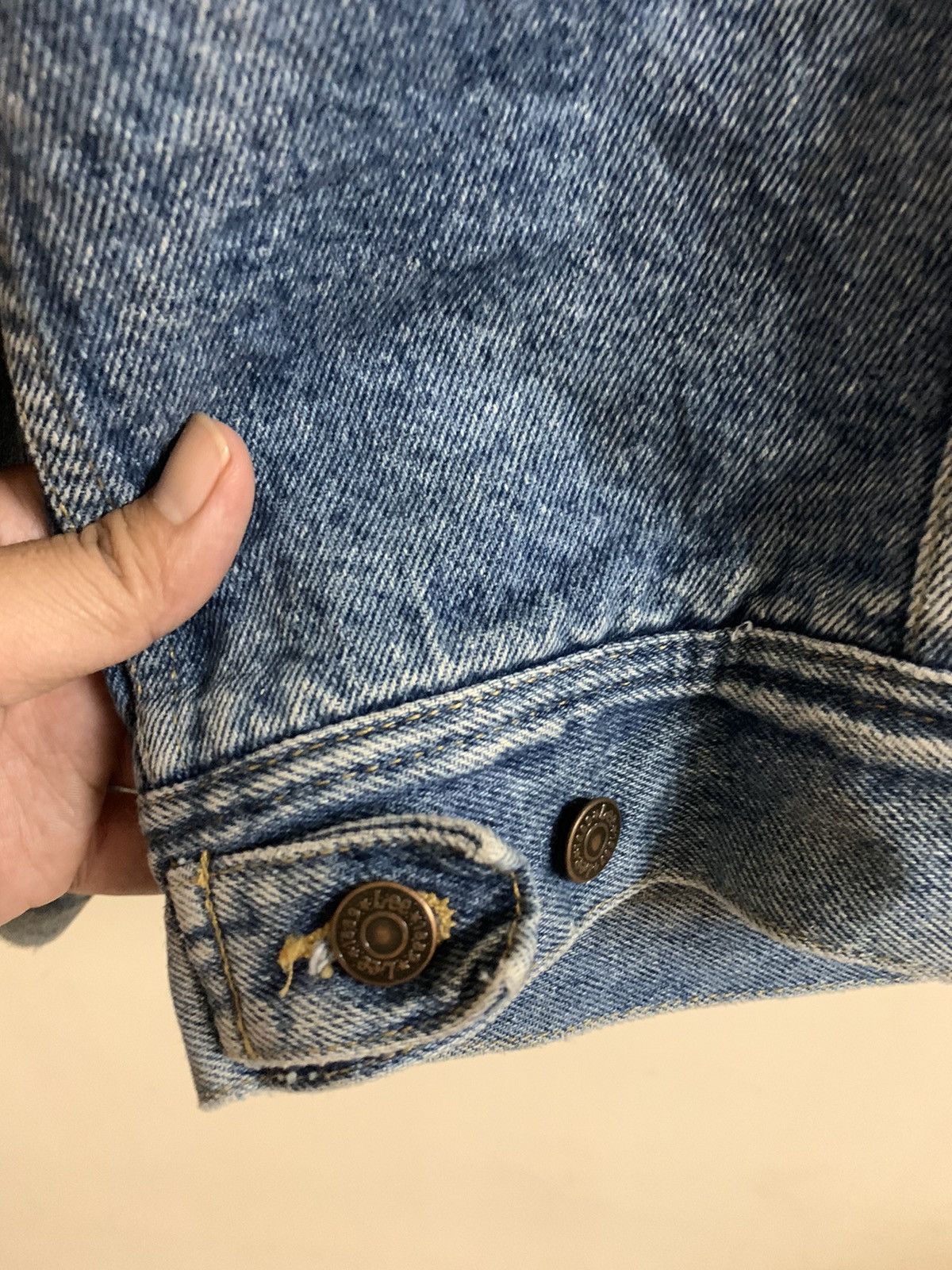 Lee Vintage 90’s Lee Storm Riders Sherpa Denim Jacket Size US L / EU 52-54 / 3 - 15 Thumbnail