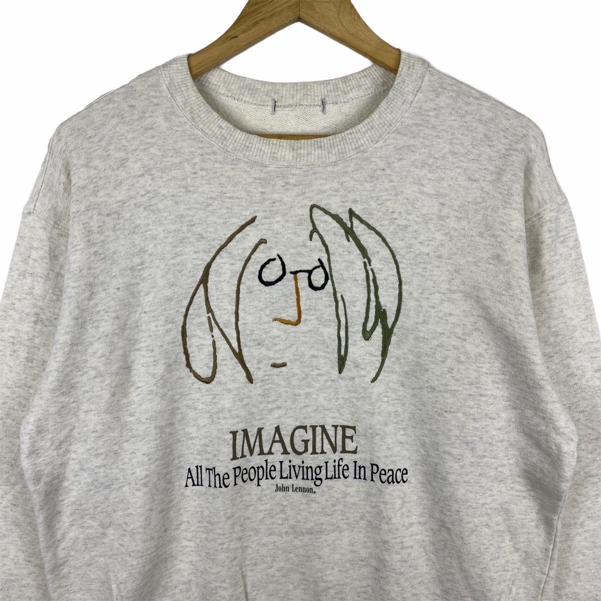 Vintage VINTAGE JOHN LENNO IMAGINE BIG LOGO SWEATSHIRT PULLOVER Size US M / EU 48-50 / 2 - 3 Thumbnail