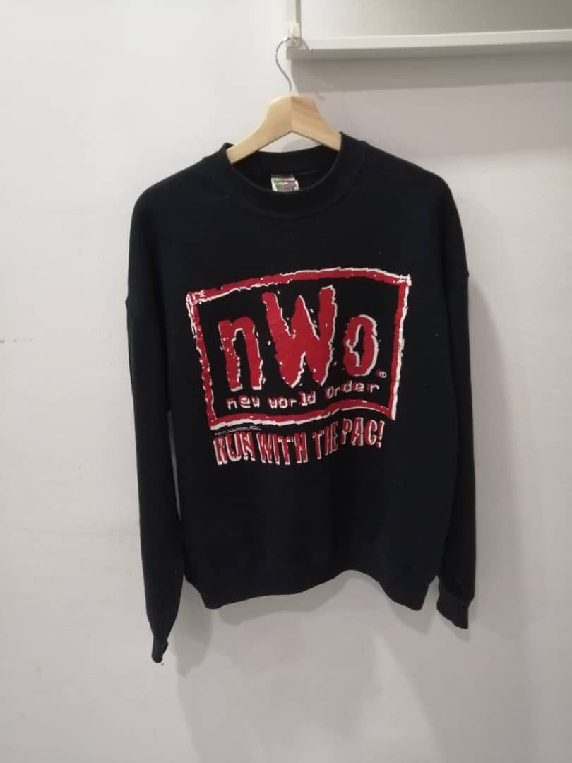 Vintage RARE🔥Vintage ©️1998 NWO New World Order Sweatshirt Big Logo Size US L / EU 52-54 / 3 - 1 Thumbnail