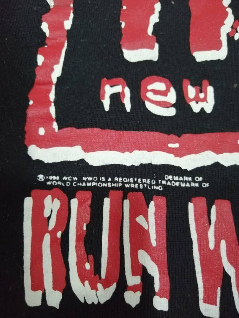 Vintage RARE🔥Vintage ©️1998 NWO New World Order Sweatshirt Big Logo Size US L / EU 52-54 / 3 - 2 Thumbnail