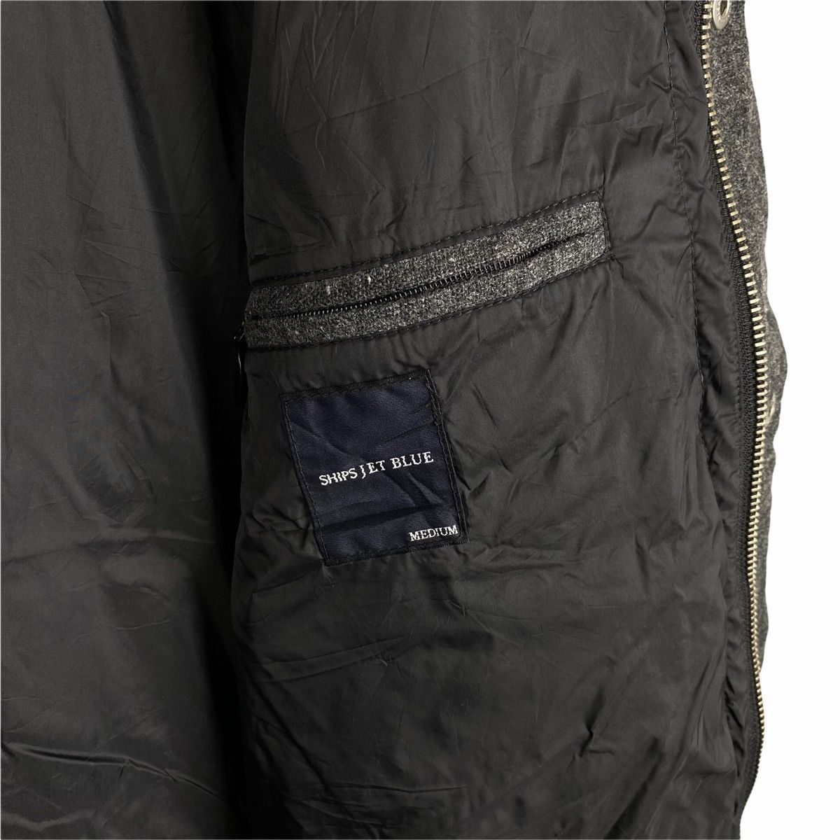 SHIPS × Ships Jet Blue × Vintage VINTAGE SHIPS JET BLUE PUFFER HOODIE JACKET Size US S / EU 44-46 / 1 - 8 Thumbnail