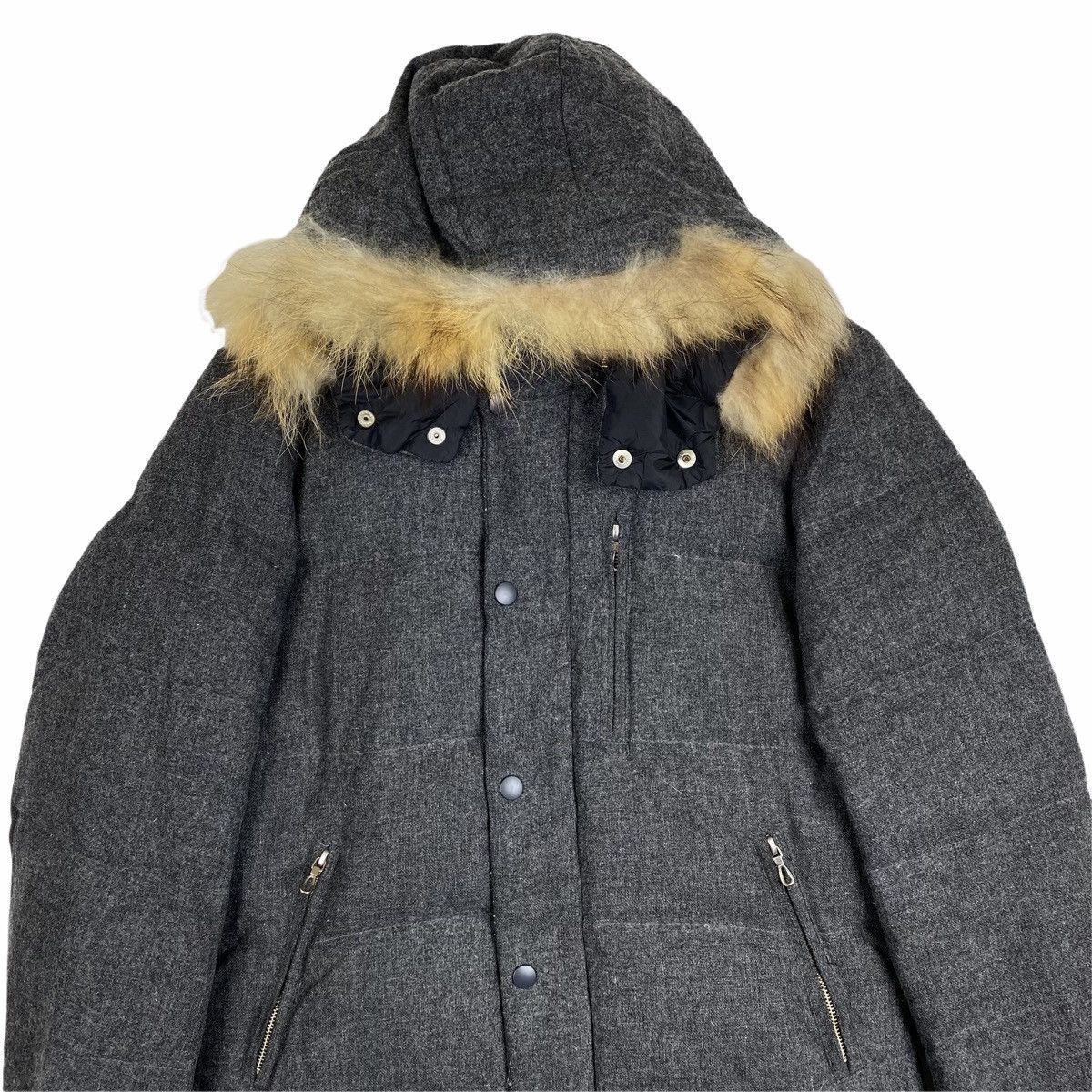 SHIPS × Ships Jet Blue × Vintage VINTAGE SHIPS JET BLUE PUFFER HOODIE JACKET Size US S / EU 44-46 / 1 - 5 Thumbnail