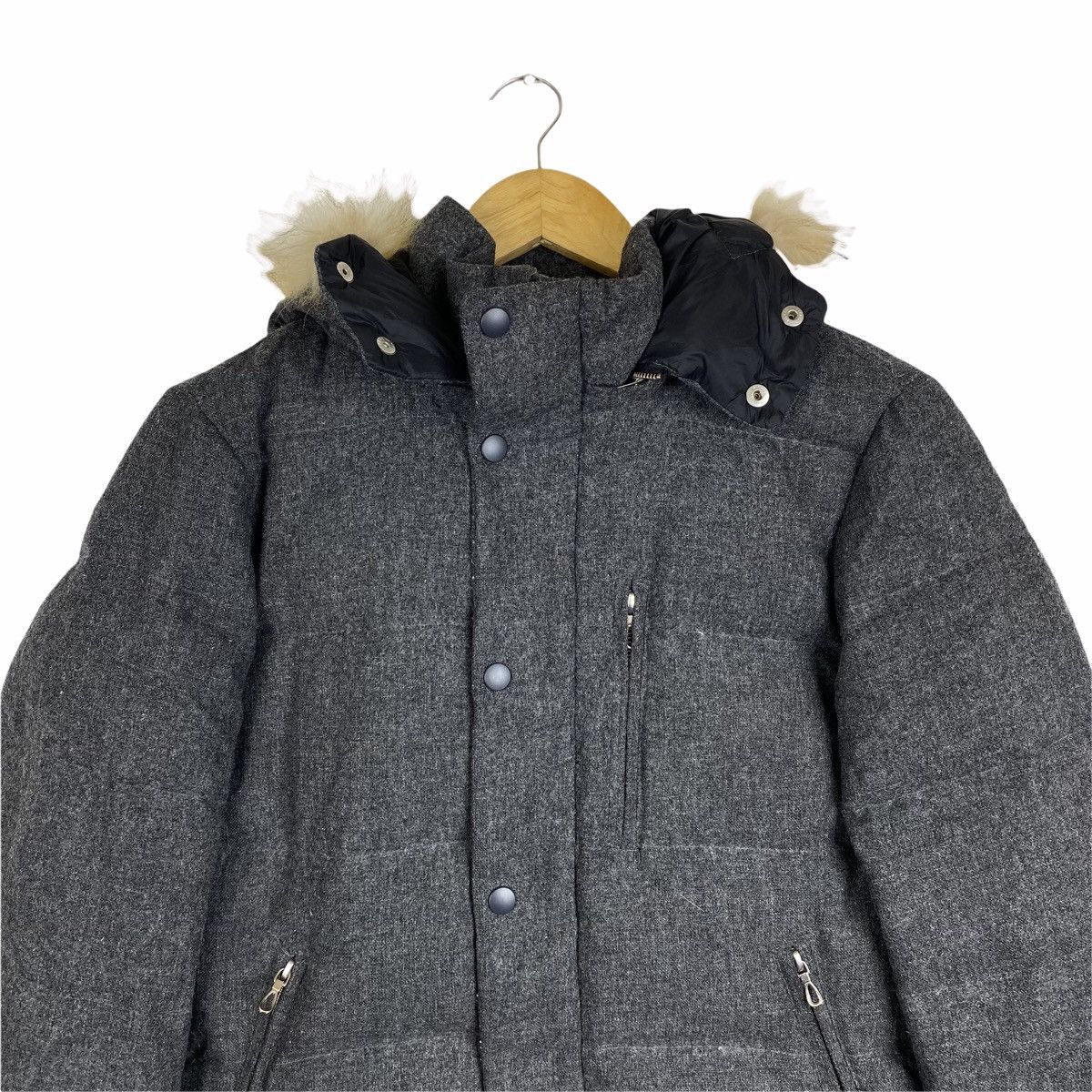 SHIPS × Ships Jet Blue × Vintage VINTAGE SHIPS JET BLUE PUFFER HOODIE JACKET Size US S / EU 44-46 / 1 - 6 Thumbnail
