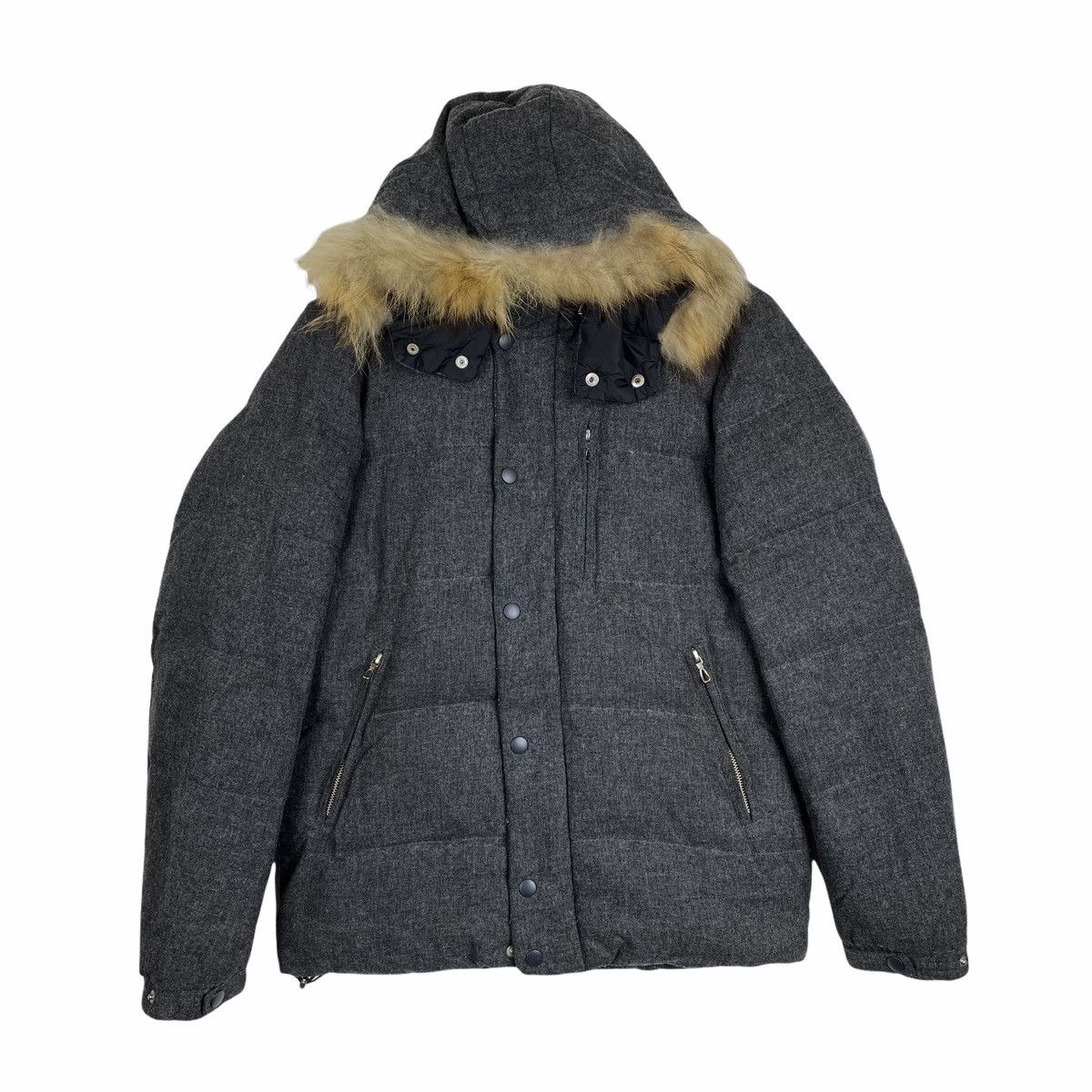 SHIPS × Ships Jet Blue × Vintage VINTAGE SHIPS JET BLUE PUFFER HOODIE JACKET Size US S / EU 44-46 / 1 - 1 Thumbnail