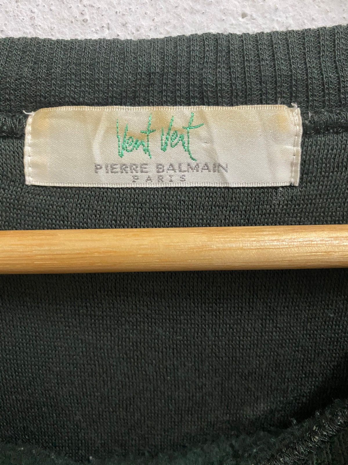 Pierre Balmain × Vintage Vintage PIERRE BALMAIN Paris Big Logo Sweatshirt Pullover Size US M / EU 48-50 / 2 - 4 Thumbnail