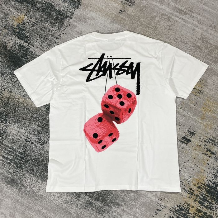 STUSSY FUZZY DICE TEE-