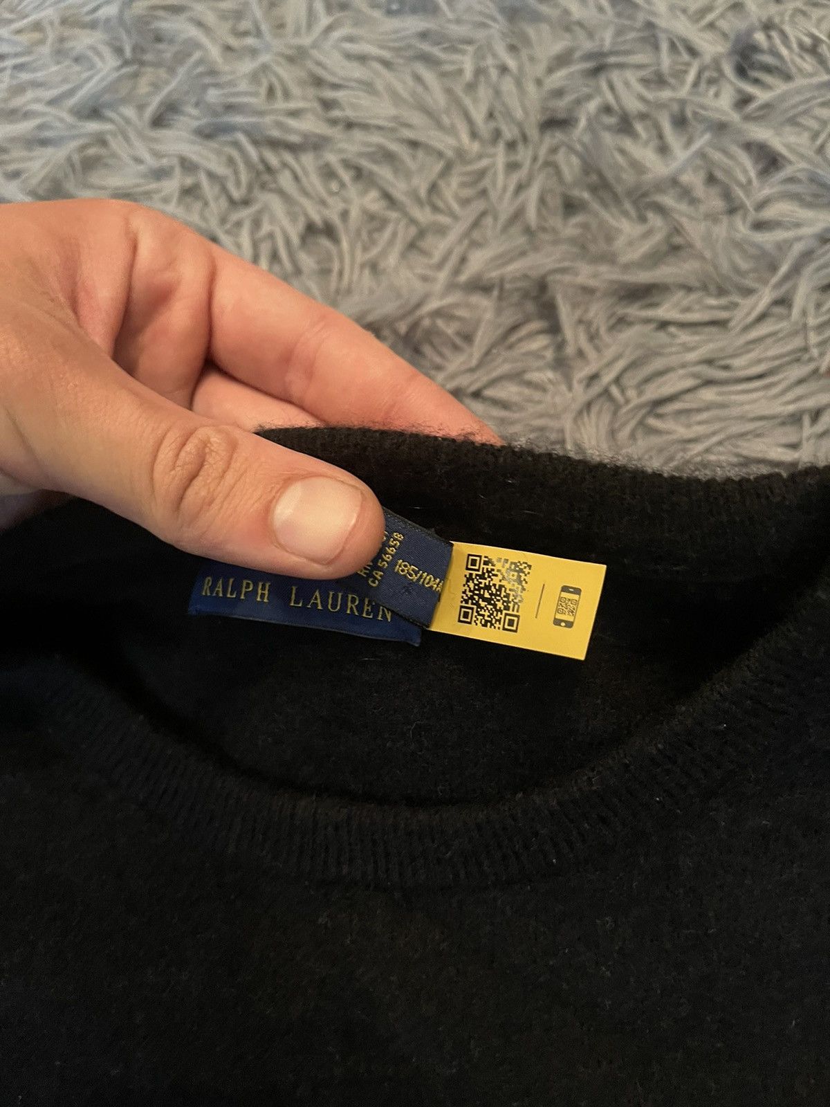 Polo Ralph Lauren Polo Ralph Lauren wool fuzzy mohair style black sweater Size XL / US 12-14 / IT 48-50 - 3 Thumbnail
