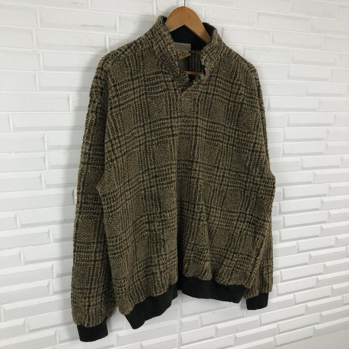 Japanese Brand VARSITY JACKET REVE JAPAN TOKYO HERRINGBONE WOOL Size US L / EU 52-54 / 3 - 3 Thumbnail