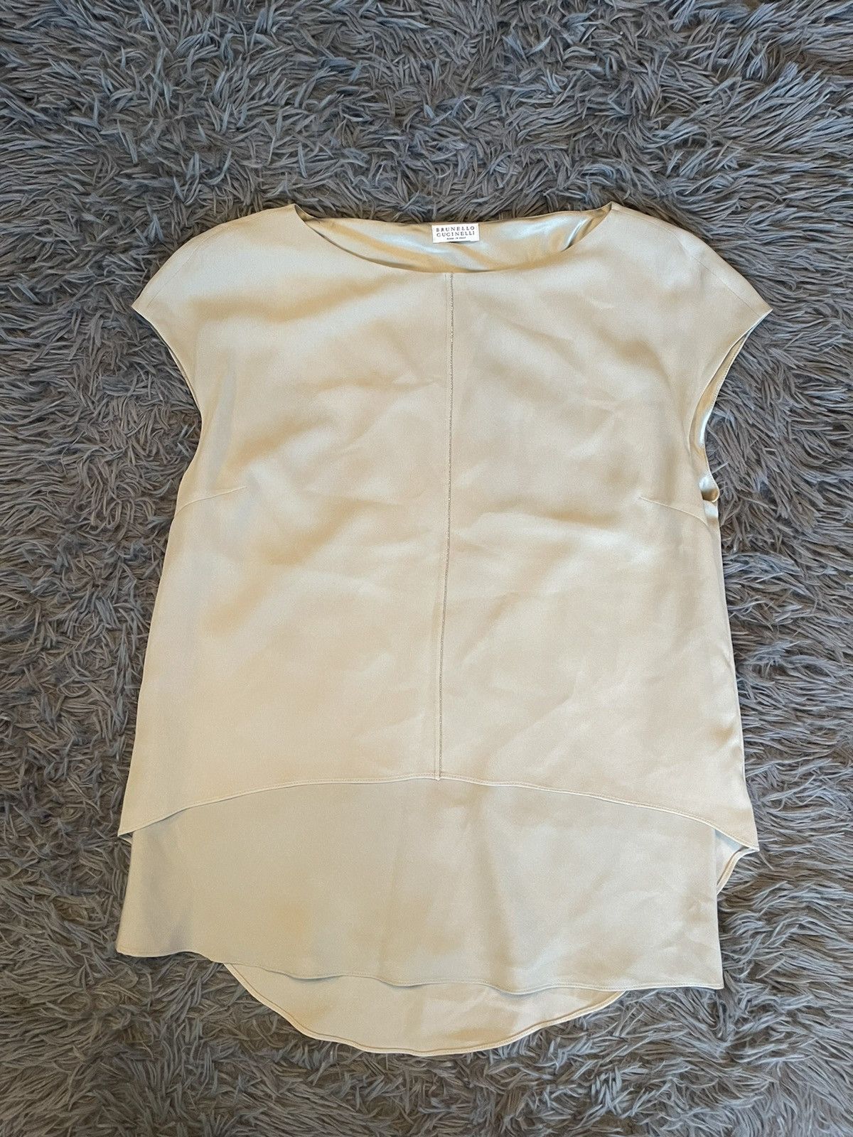 Brunello Cucinelli Brunello Cucinelli 100% silk blouse Size L / US 10 / IT 46 - 1 Thumbnail