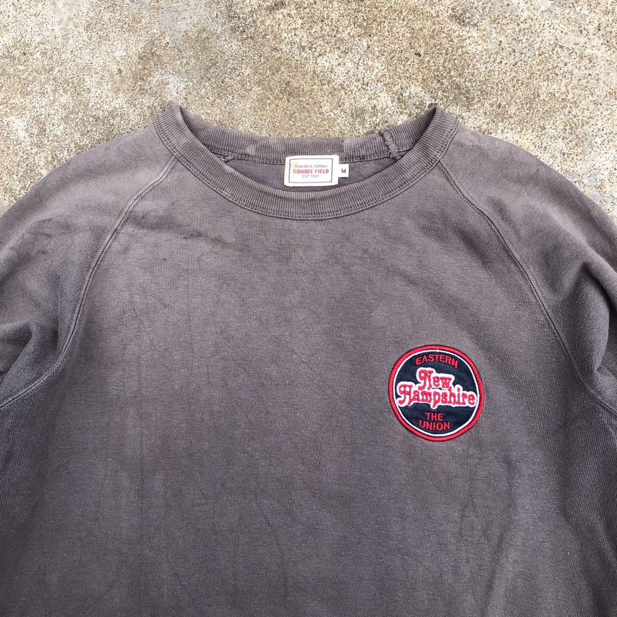 Japanese Brand VINTAGE SWEATSHIRT SQUARE FIELD PATCH BIG LOGO Size US M / EU 48-50 / 2 - 4 Thumbnail