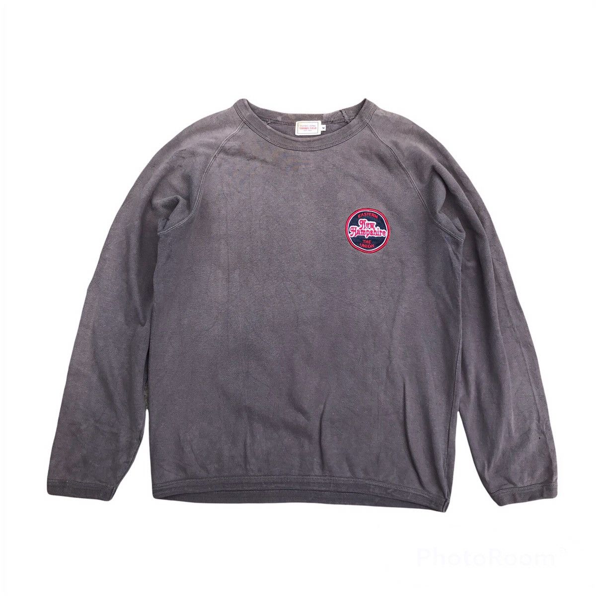 Japanese Brand VINTAGE SWEATSHIRT SQUARE FIELD PATCH BIG LOGO Size US M / EU 48-50 / 2 - 2 Thumbnail