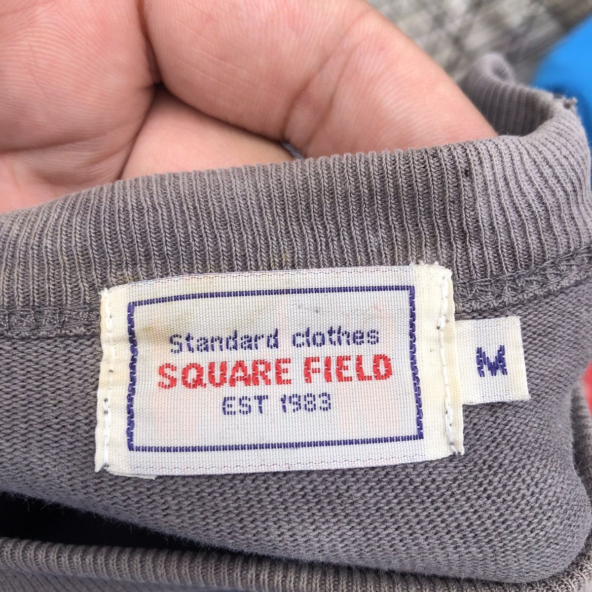 Japanese Brand VINTAGE SWEATSHIRT SQUARE FIELD PATCH BIG LOGO Size US M / EU 48-50 / 2 - 8 Thumbnail