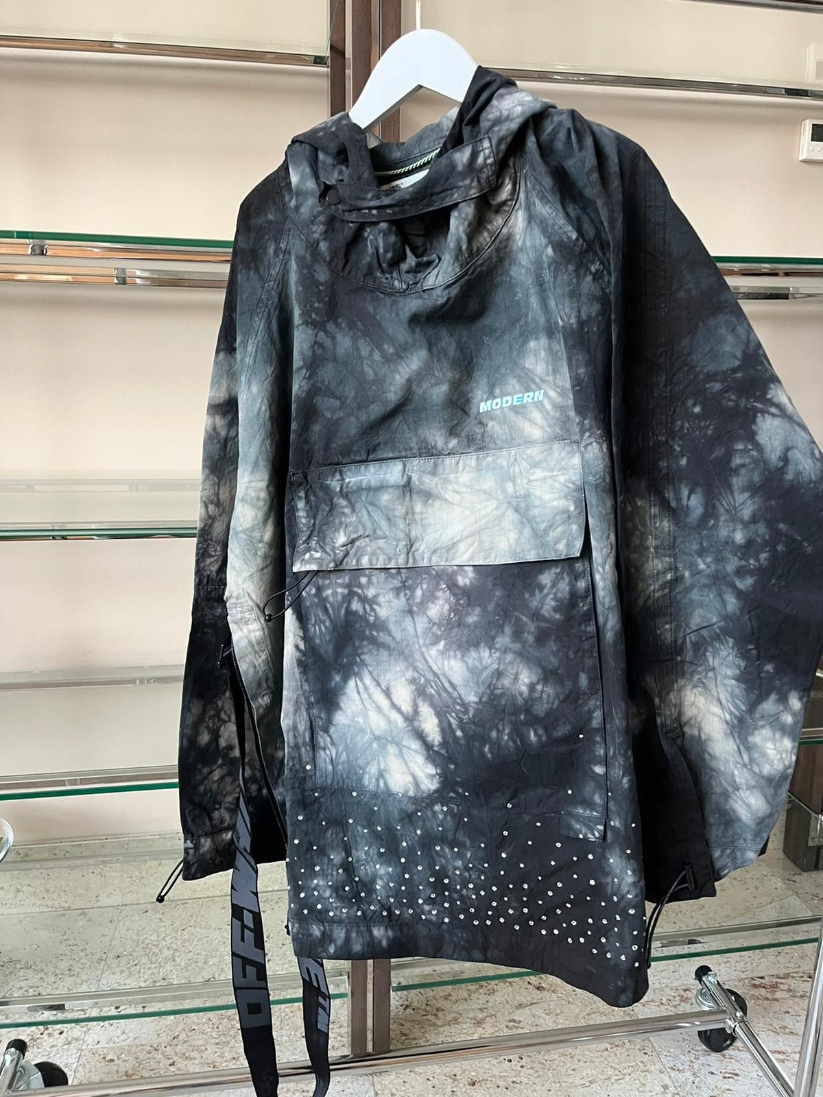 Off-White Oversized Strass Tie Dye Crystal Bottom Anorak in Multicolor Size US XXS / EU 40 - 10 Thumbnail