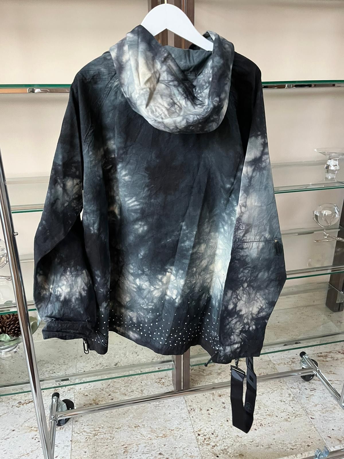 Off-White Oversized Strass Tie Dye Crystal Bottom Anorak in Multicolor Size US XXS / EU 40 - 17 Thumbnail