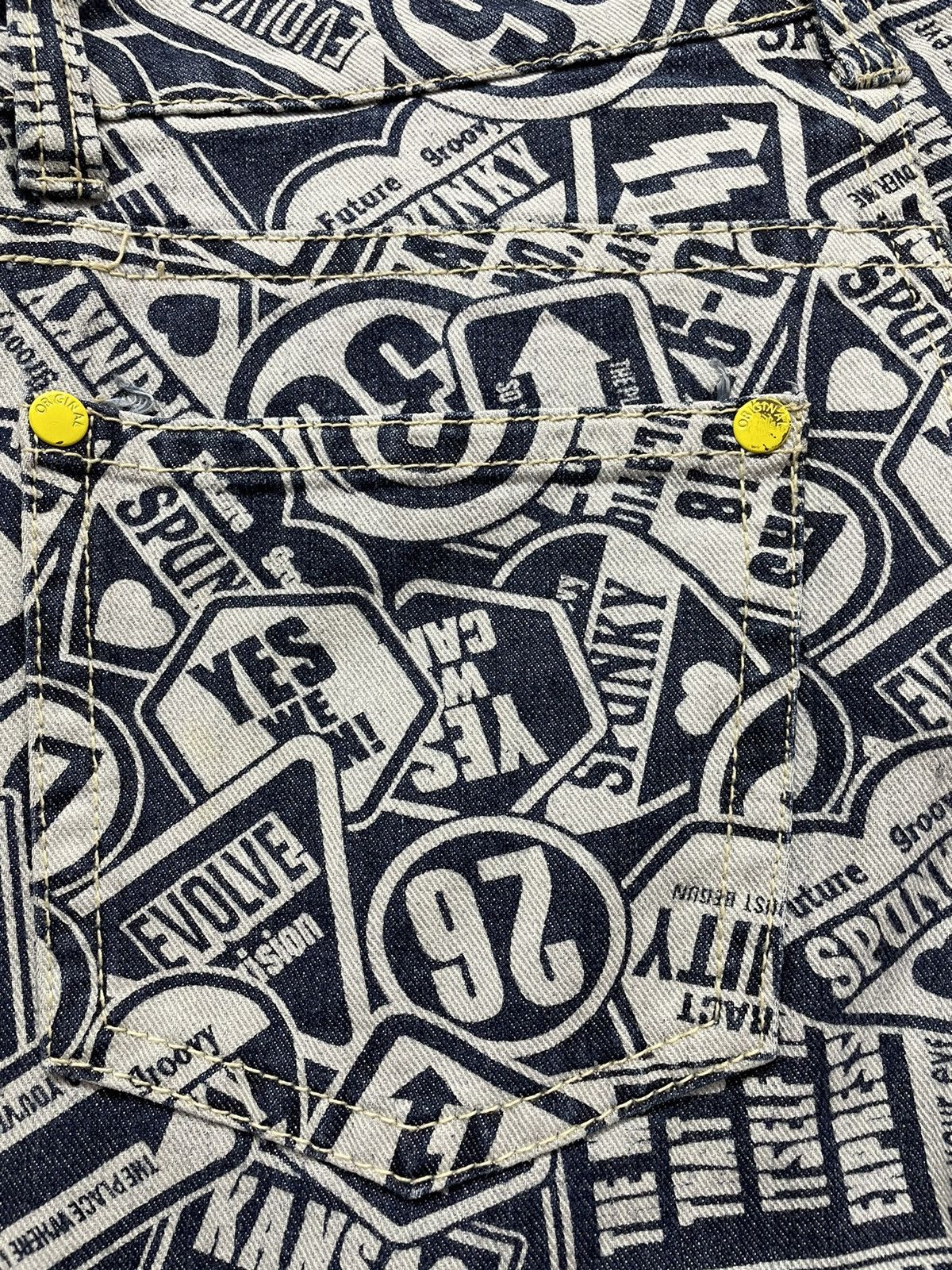 Japanese Brand BEST OFFER! Vtg Printed Pants Inspired by Hysteric Glamour! Size US 28 / EU 44 - 3 Thumbnail