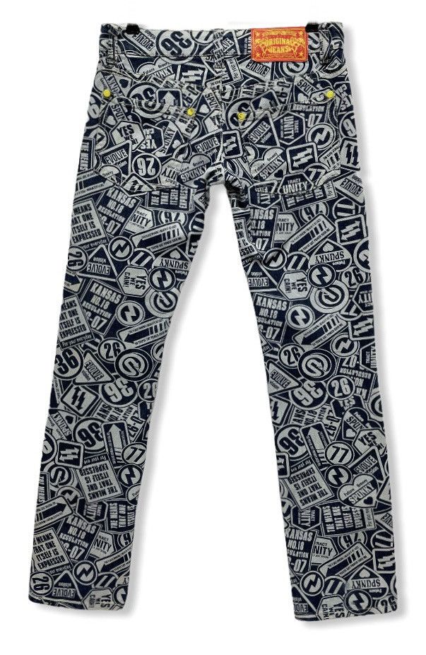 Japanese Brand BEST OFFER! Vtg Printed Pants Inspired by Hysteric Glamour! Size US 28 / EU 44 - 2 Thumbnail