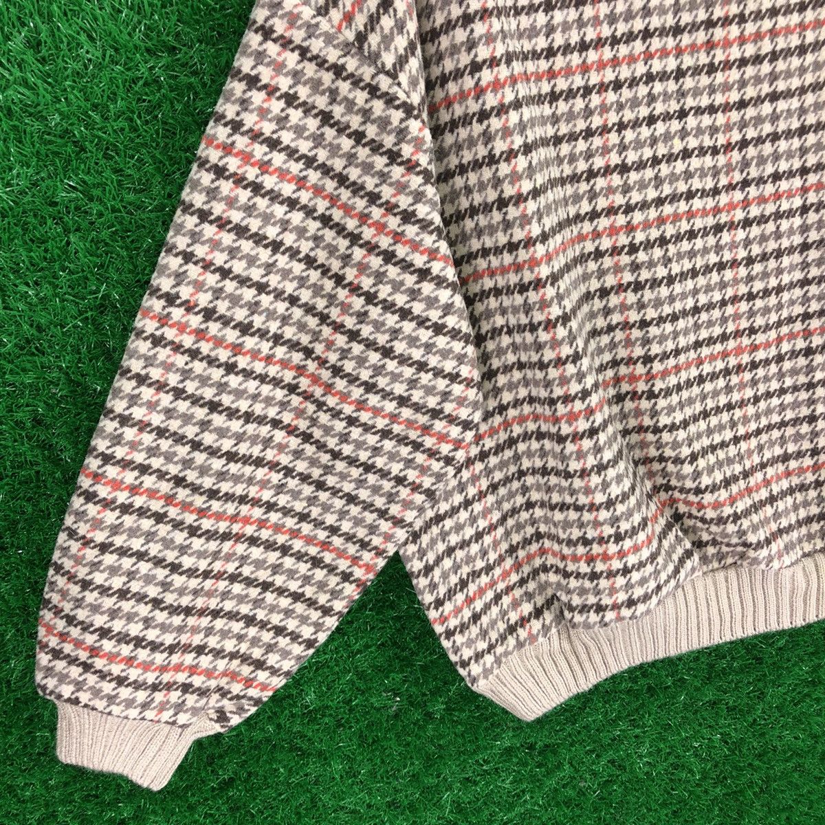 Japanese Brand Vintage Wool Sweater Baggy Houndstooth by Spray Premium Size M / US 6-8 / IT 42-44 - 6 Thumbnail