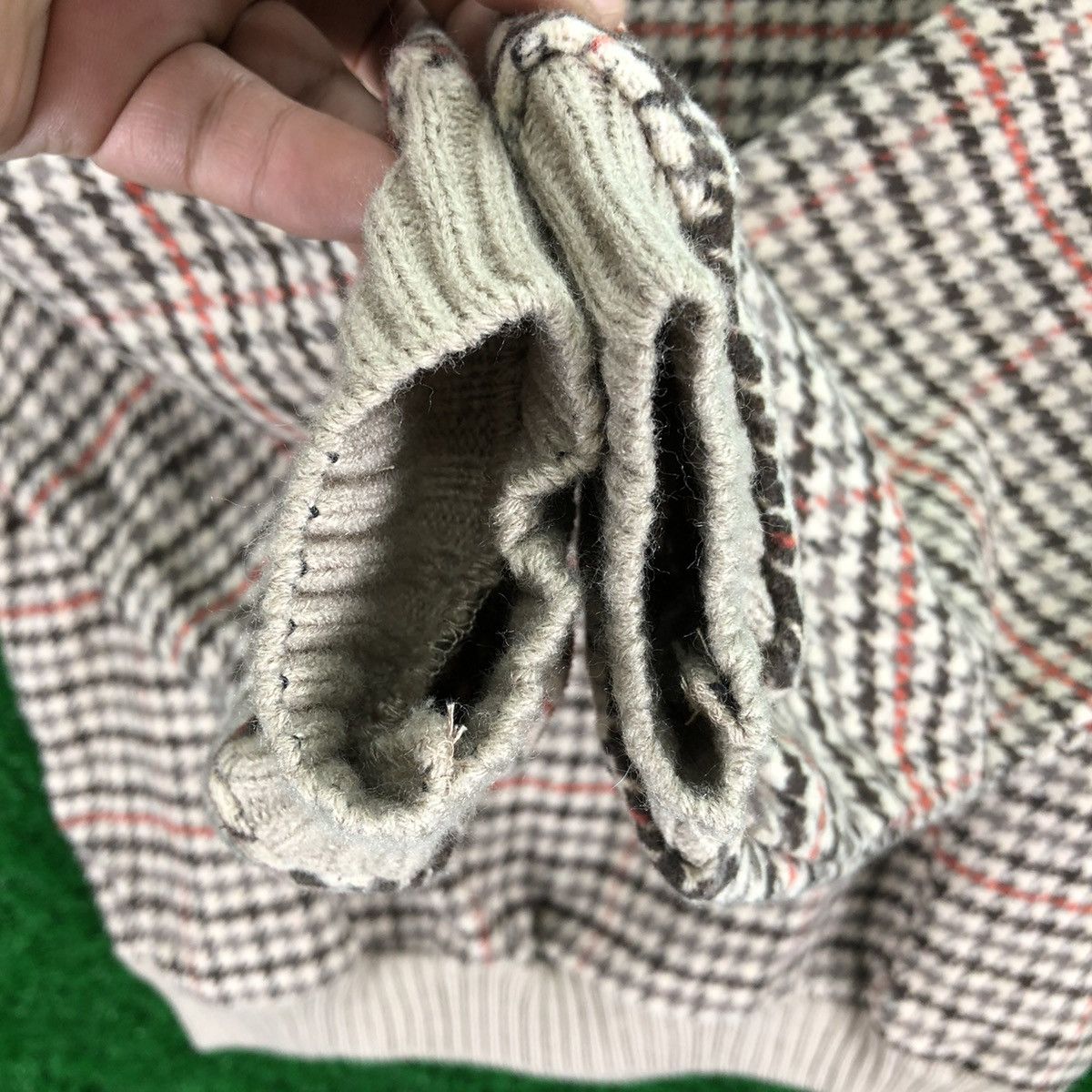 Japanese Brand Vintage Wool Sweater Baggy Houndstooth by Spray Premium Size M / US 6-8 / IT 42-44 - 8 Thumbnail
