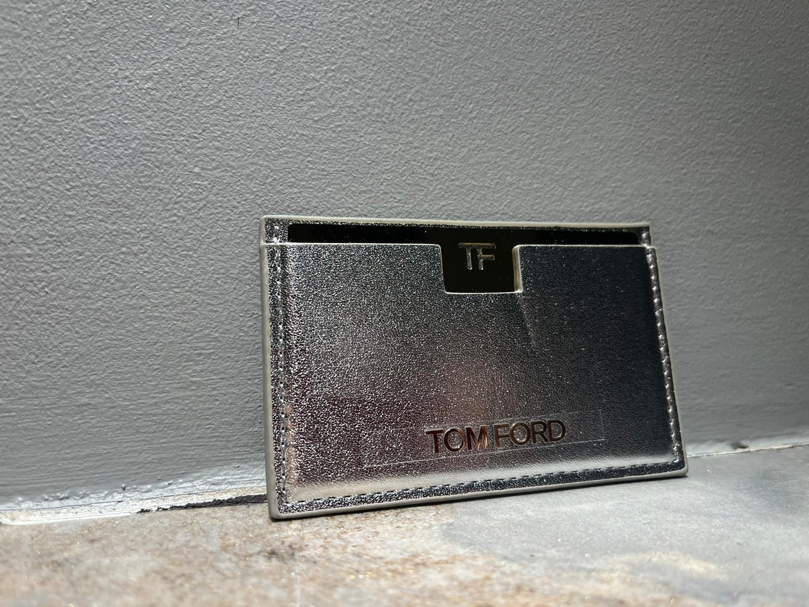 Tom Ford o1rshd1 Mirror/Card Holder Wallet in Silver Size ONE SIZE - 6 Thumbnail