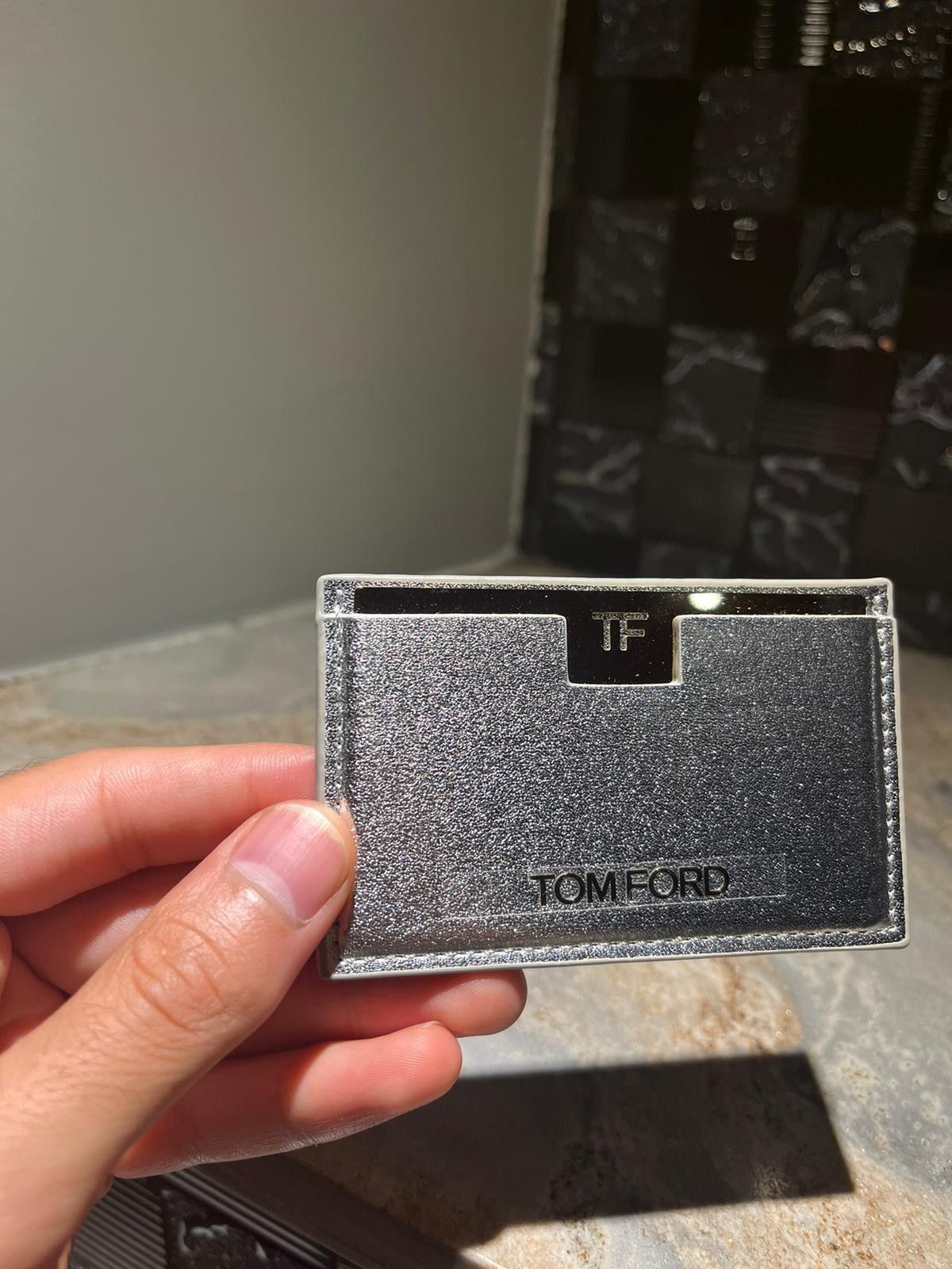 Tom Ford o1rshd1 Mirror/Card Holder Wallet in Silver Size ONE SIZE - 4 Thumbnail