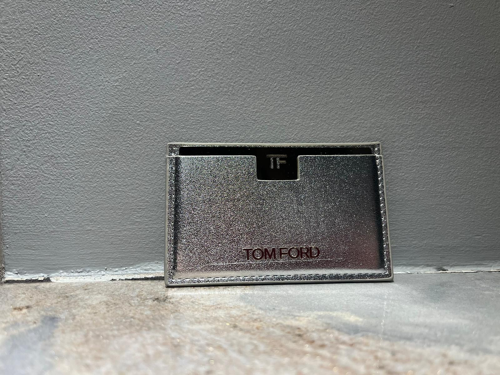 Tom Ford o1rshd1 Mirror/Card Holder Wallet in Silver Size ONE SIZE - 7 Thumbnail