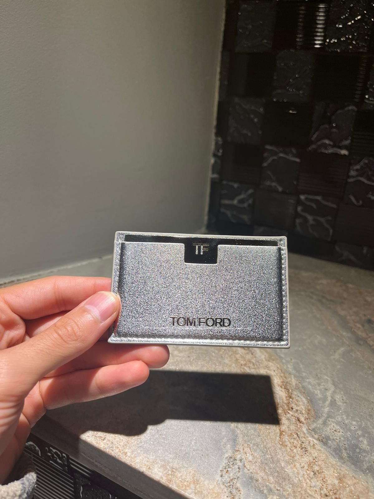 Tom Ford o1rshd1 Mirror/Card Holder Wallet in Silver Size ONE SIZE - 2 Thumbnail