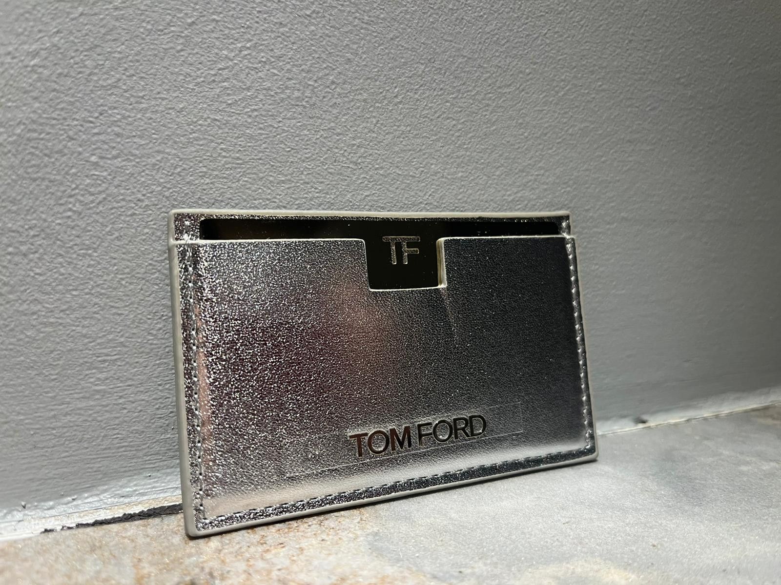 Tom Ford o1rshd1 Mirror/Card Holder Wallet in Silver Size ONE SIZE - 9 Thumbnail