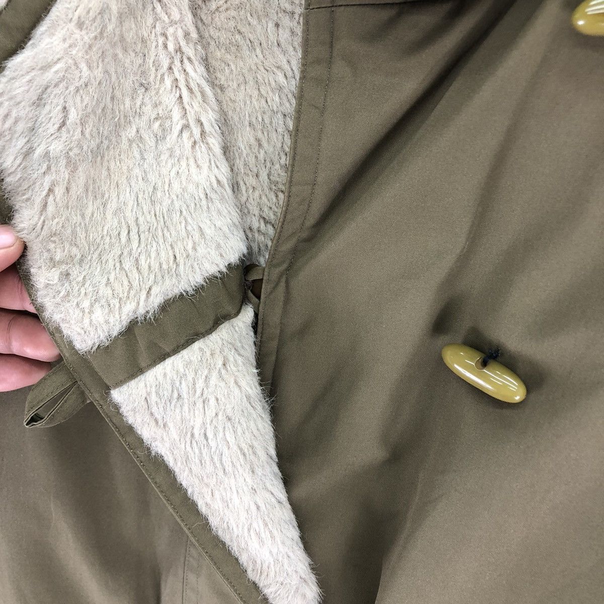 Japanese Brand Vintage 80's Duffle Coat Sherpa Lining by Jojana Sports Size US S / EU 44-46 / 1 - 11 Thumbnail