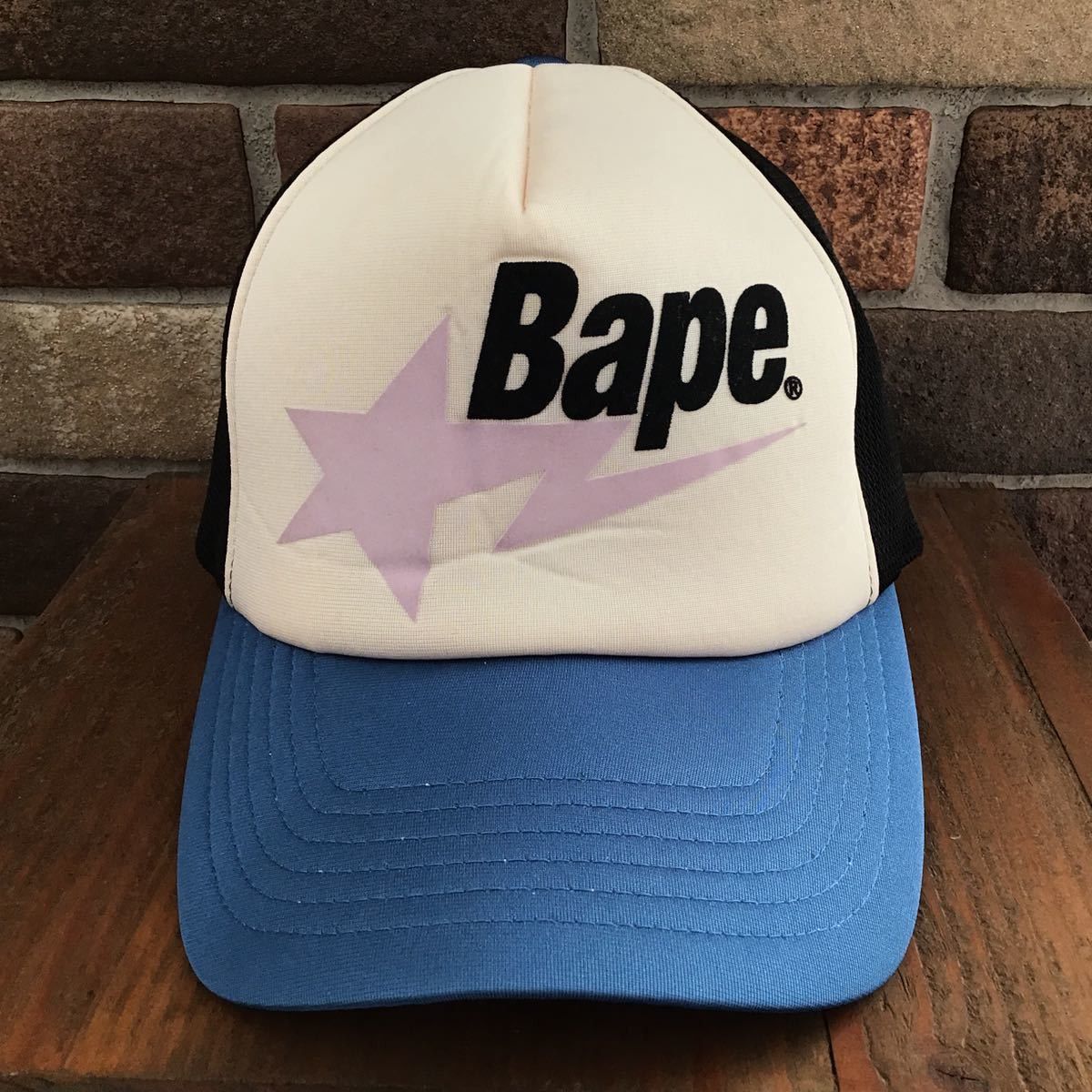 Bape 🔥Shizuoka limited🔥 BAPESTA logo trucker hat mesh cap star Size ONE SIZE - 1 Thumbnail