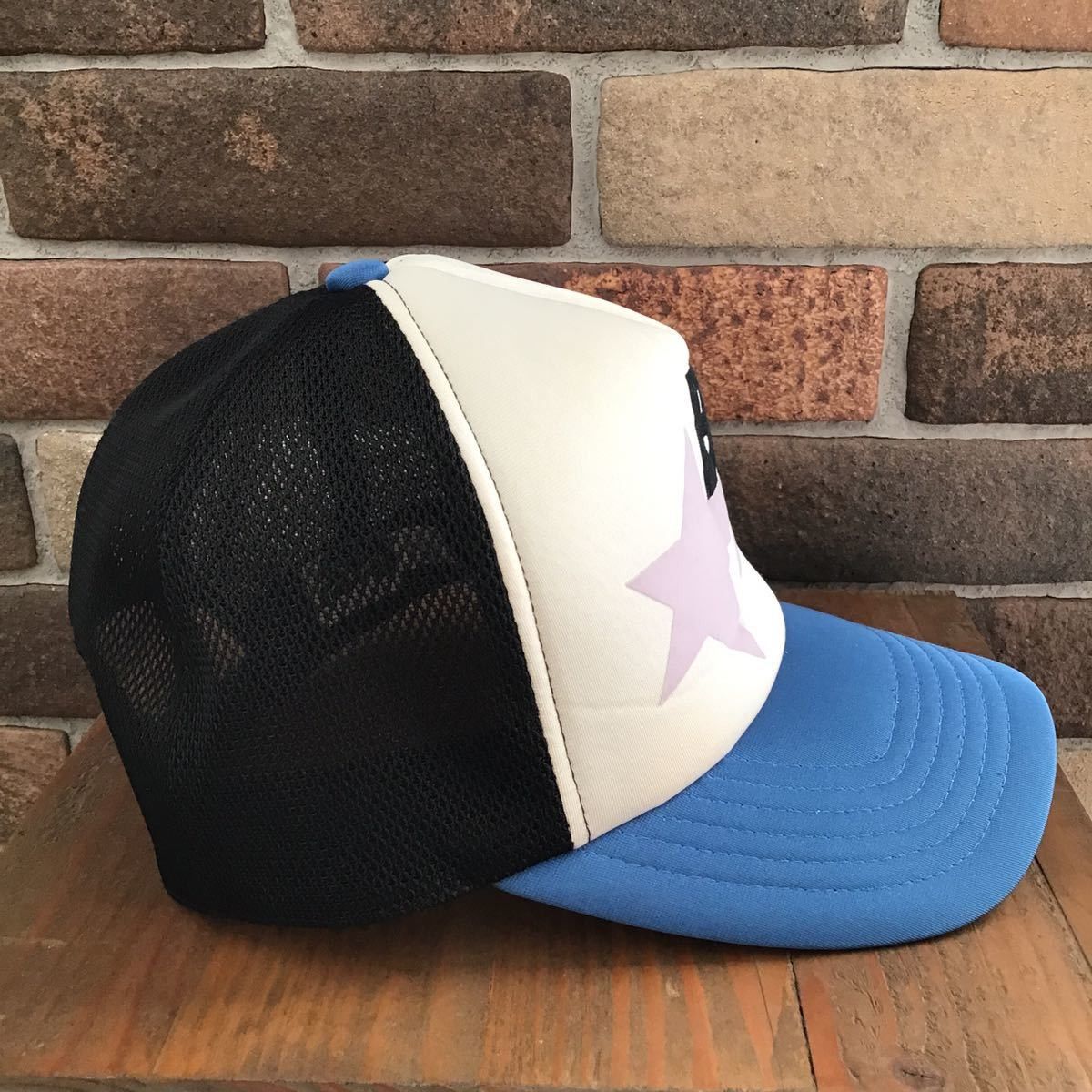 Bape 🔥Shizuoka limited🔥 BAPESTA logo trucker hat mesh cap star Size ONE SIZE - 3 Thumbnail