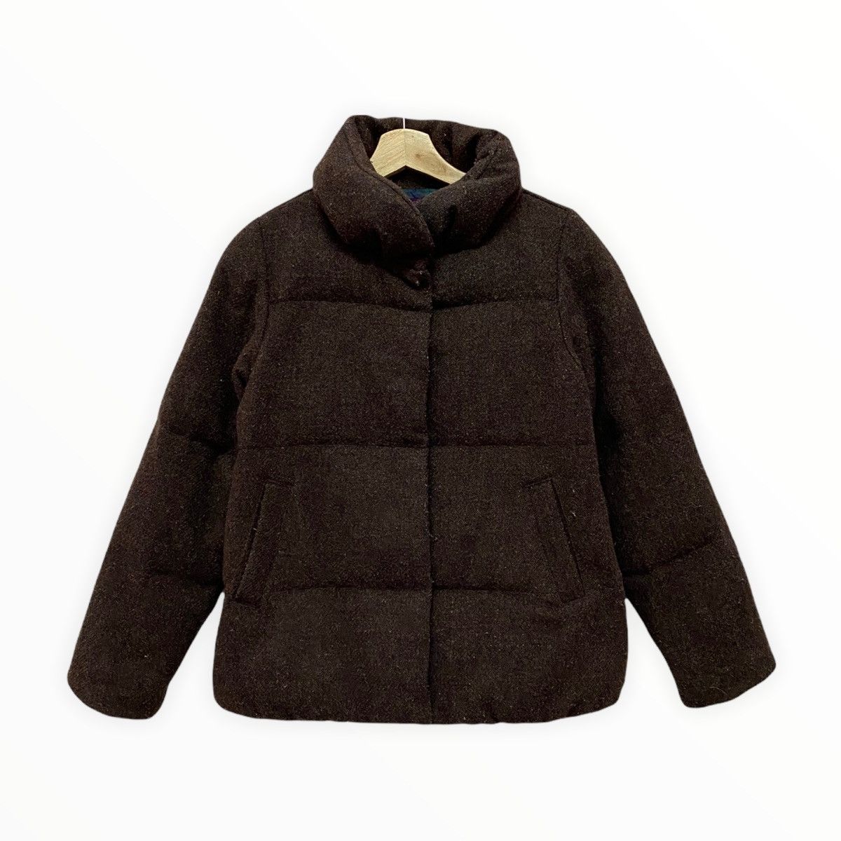 Harris Tweed HARRIS TWEED 100% PURE NEW WOOL PUFFER DOWN JACKET WINTER Size US M / EU 48-50 / 2 - 1 Thumbnail