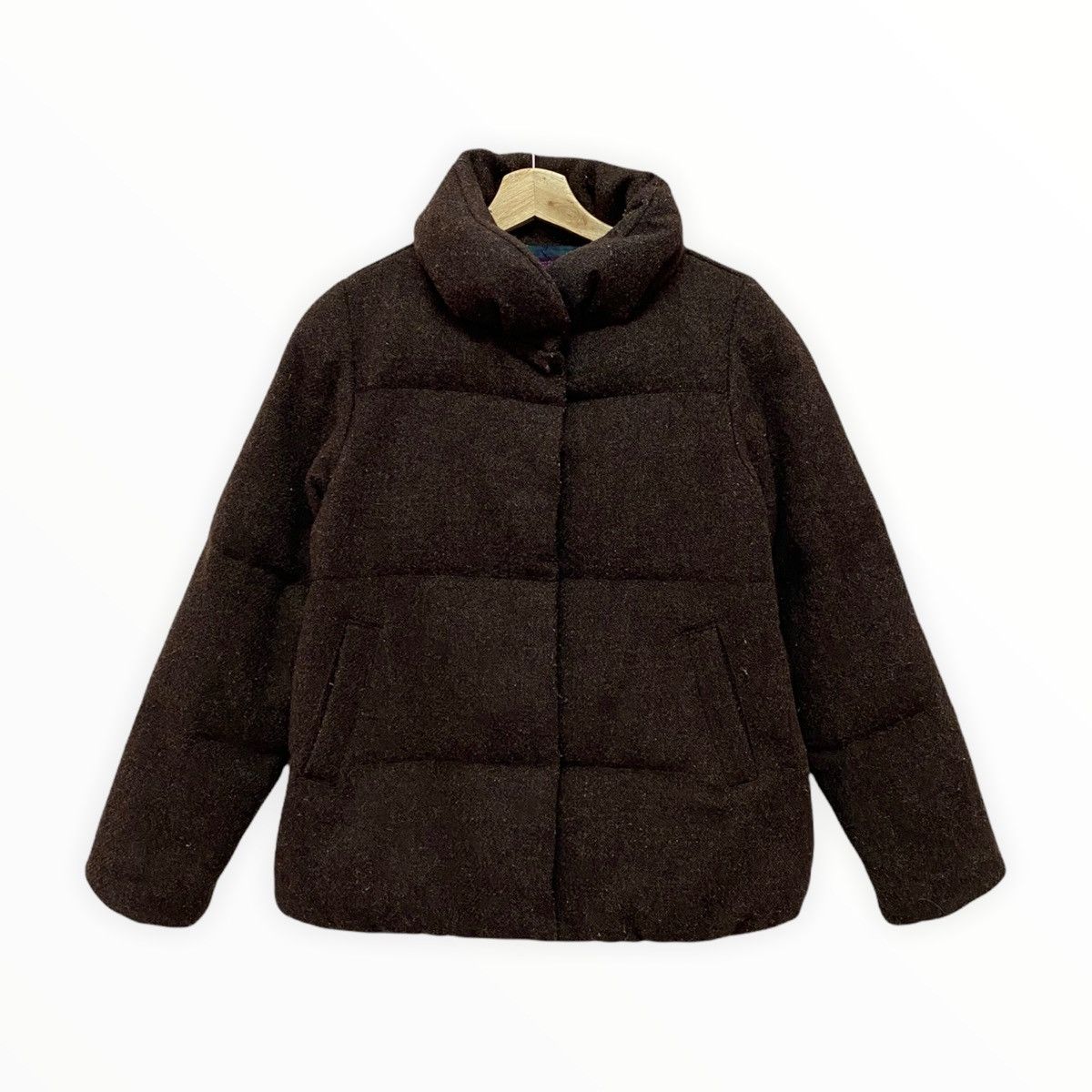 Harris Tweed HARRIS TWEED 100% PURE NEW WOOL PUFFER DOWN JACKET WINTER Size US M / EU 48-50 / 2 - 7 Thumbnail