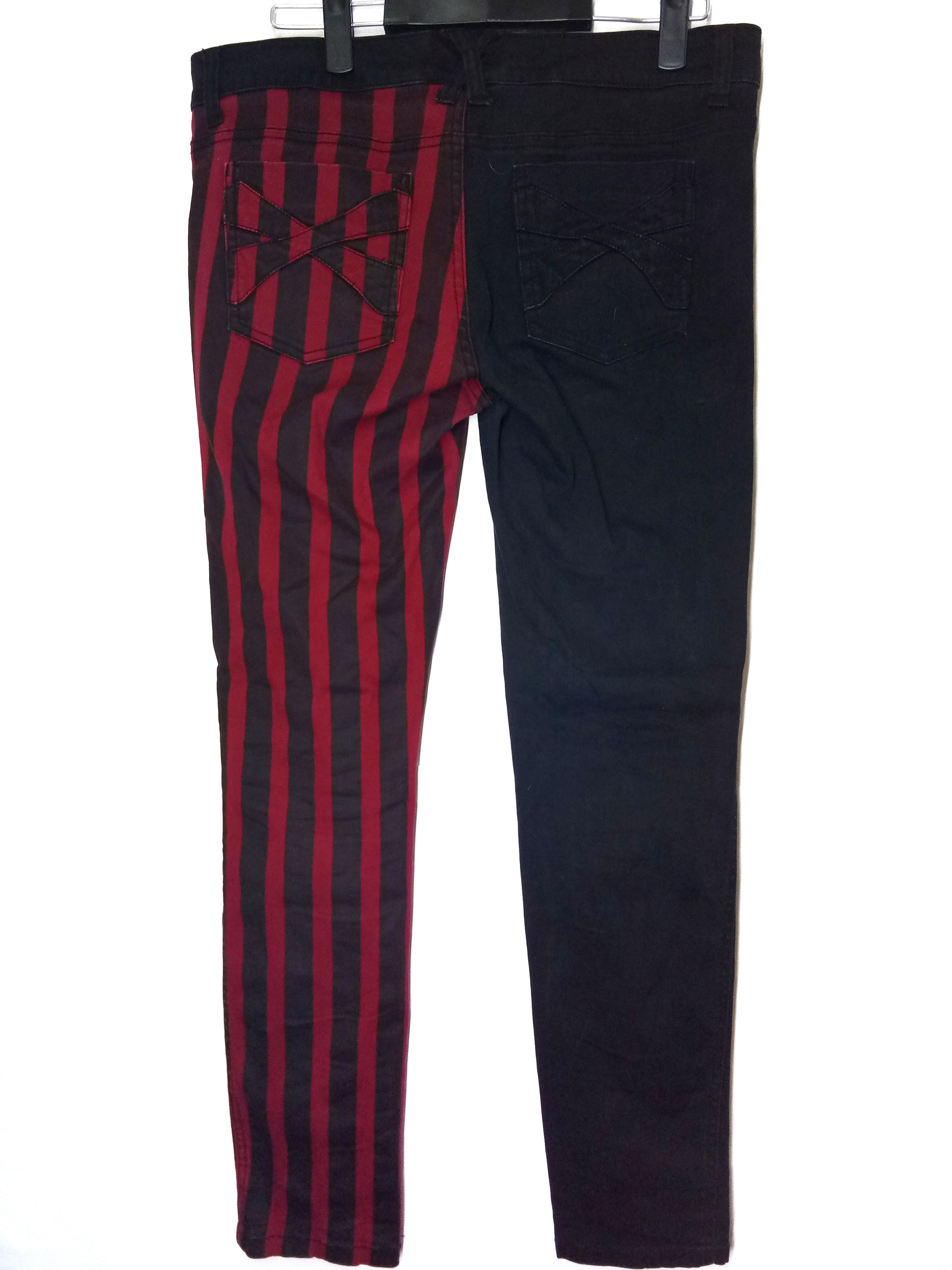 Japanese Brand BADASS ROYAL BONES SKINNY JEANS , HARLEQUIN / CIRCUS CLOWN Size US 35 - 2 Thumbnail