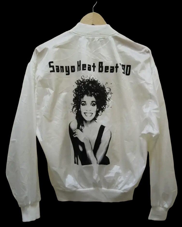Japanese Brand × Vintage 90s WHITNEY HOUSTON , bomber jacket Windbreaker Size US M / EU 48-50 / 2 - 1 Thumbnail