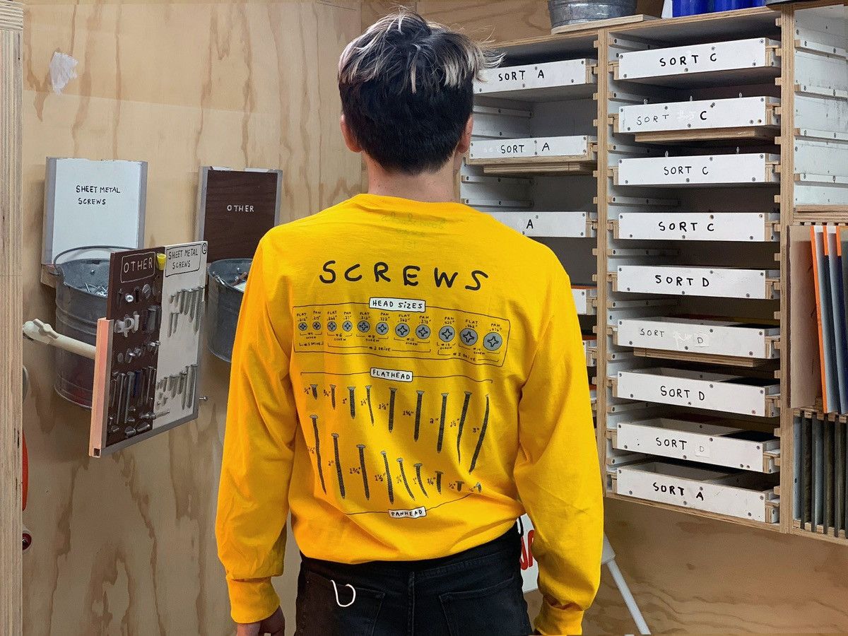Tom Sachs Tom Sachs Logjam Longsleeve Tee T-shirt Yellow New Sold Out Size US S / EU 44-46 / 1 - 4 Thumbnail