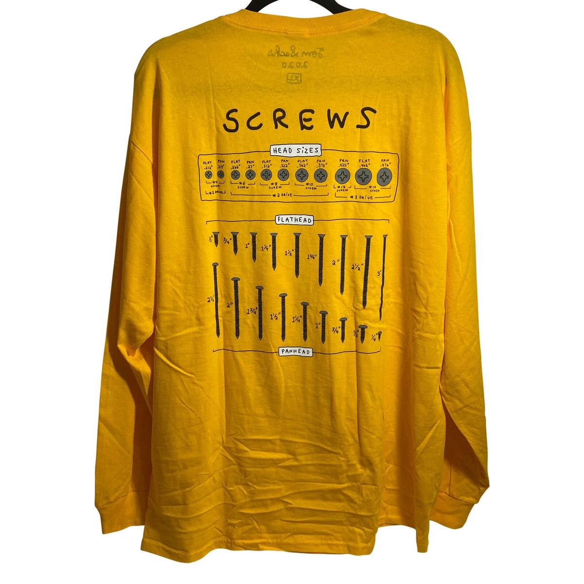 Tom Sachs Tom Sachs Logjam Longsleeve Tee T-shirt Yellow New Sold Out Size US S / EU 44-46 / 1 - 1 Thumbnail