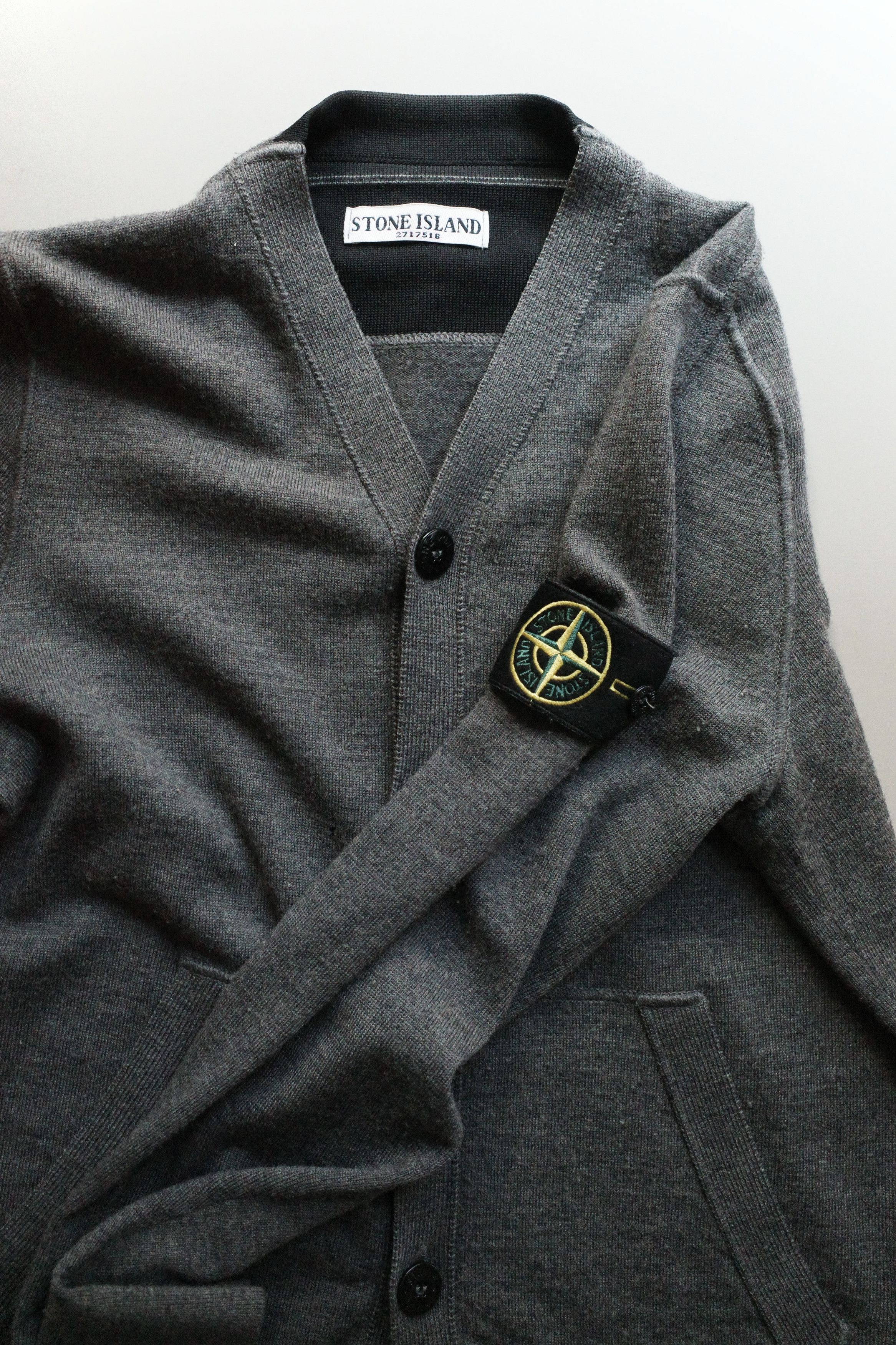 Stone Island Stone Island Cardigan Gray Wool Size US S / EU 44-46 / 1 - 1 Thumbnail