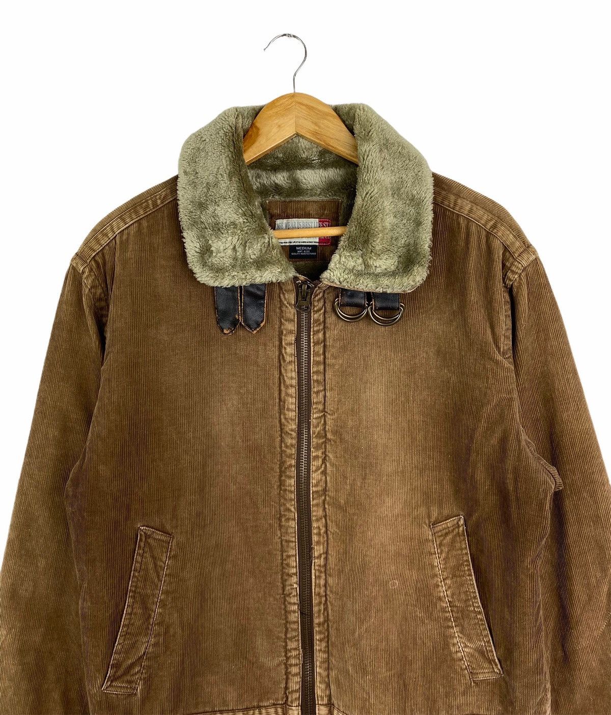 Vintage VINTAGE JUNGLE STORM B-3 DESIGN CODUROY ZIPPER JACKET Size US M / EU 48-50 / 2 - 5 Thumbnail