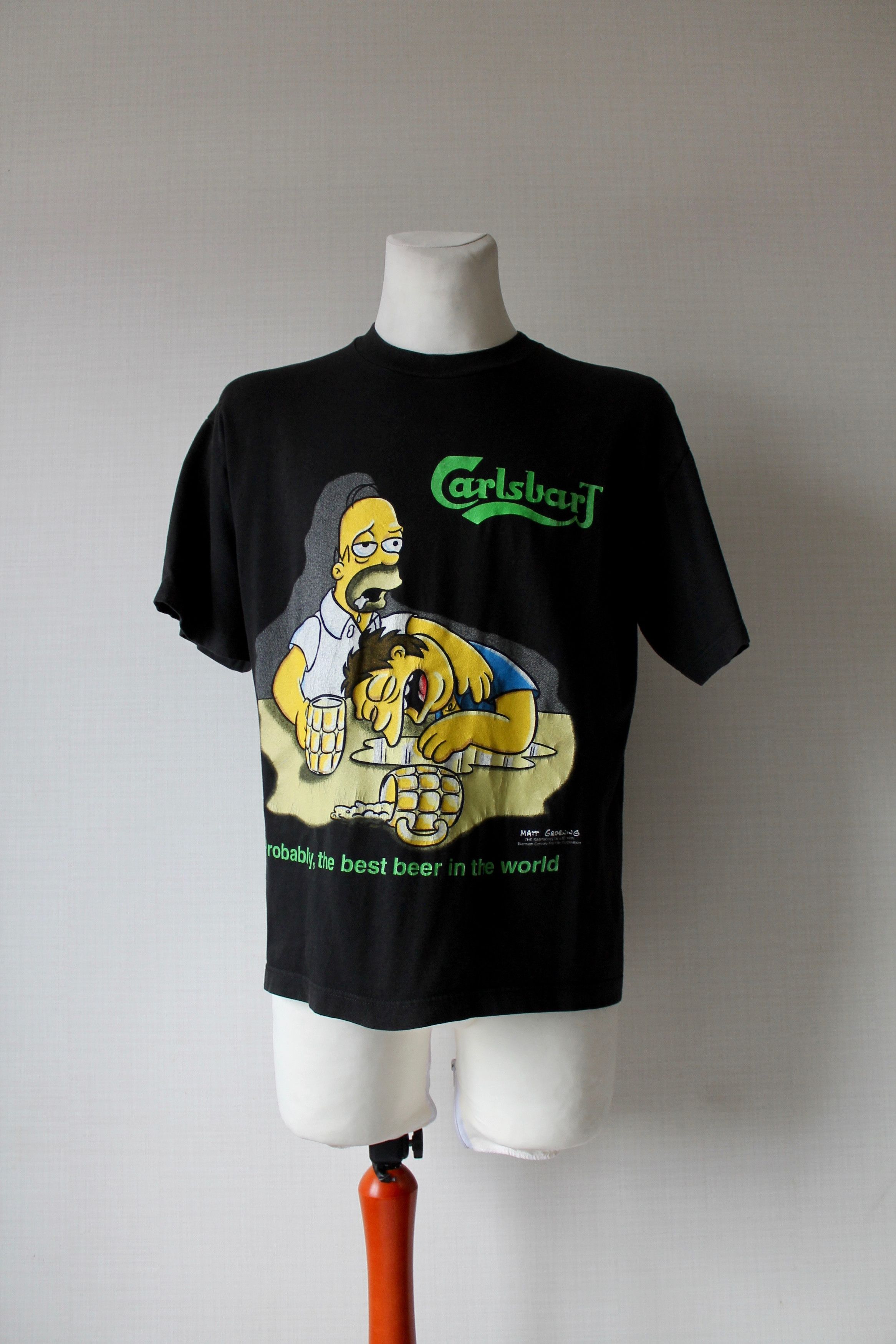 Fox Racing 1998 The Simpsons Carlsberg Carlsbart Movie t Shirt tee Size US L / EU 52-54 / 3 - 10 Thumbnail