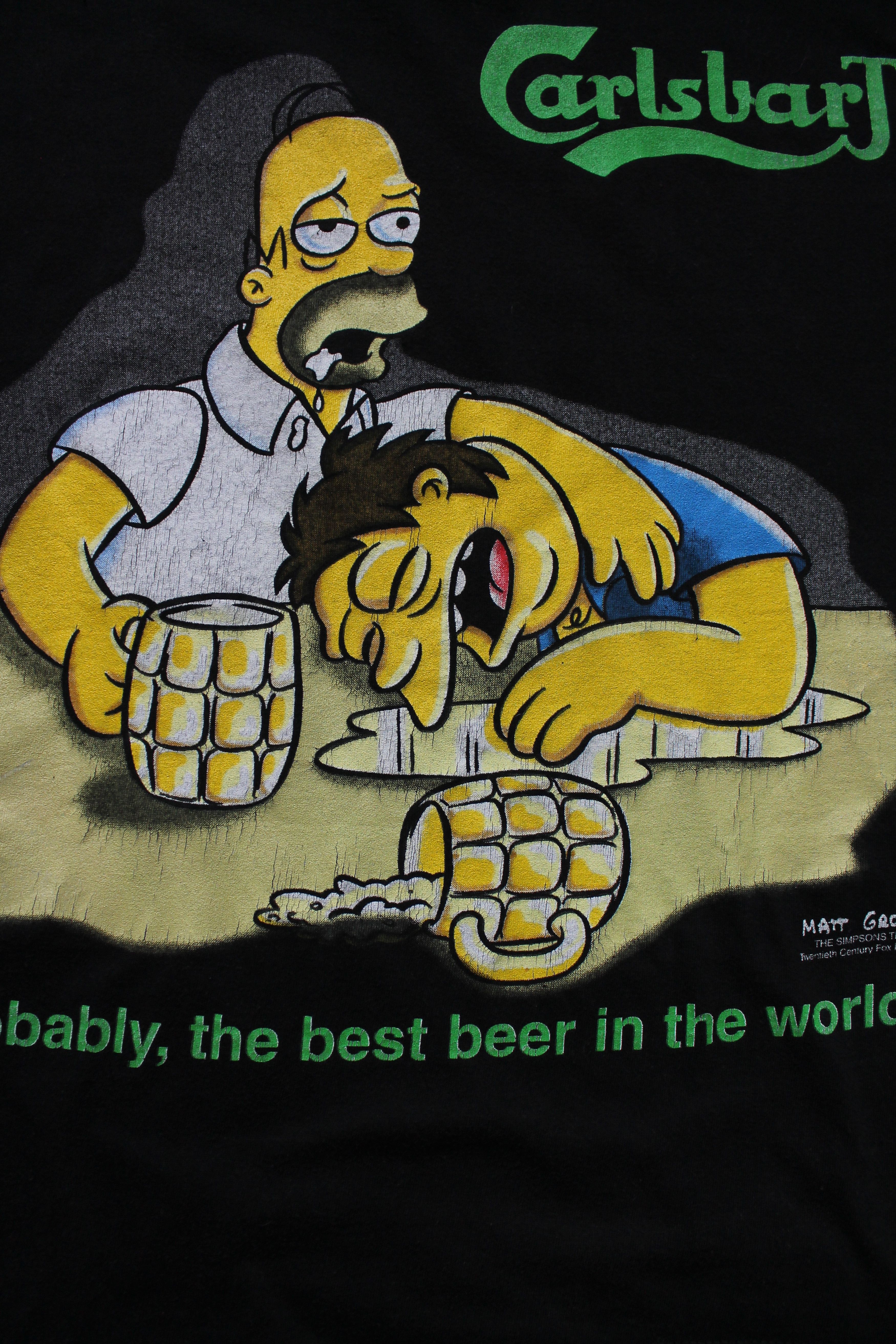Fox Racing 1998 The Simpsons Carlsberg Carlsbart Movie t Shirt tee Size US L / EU 52-54 / 3 - 6 Thumbnail