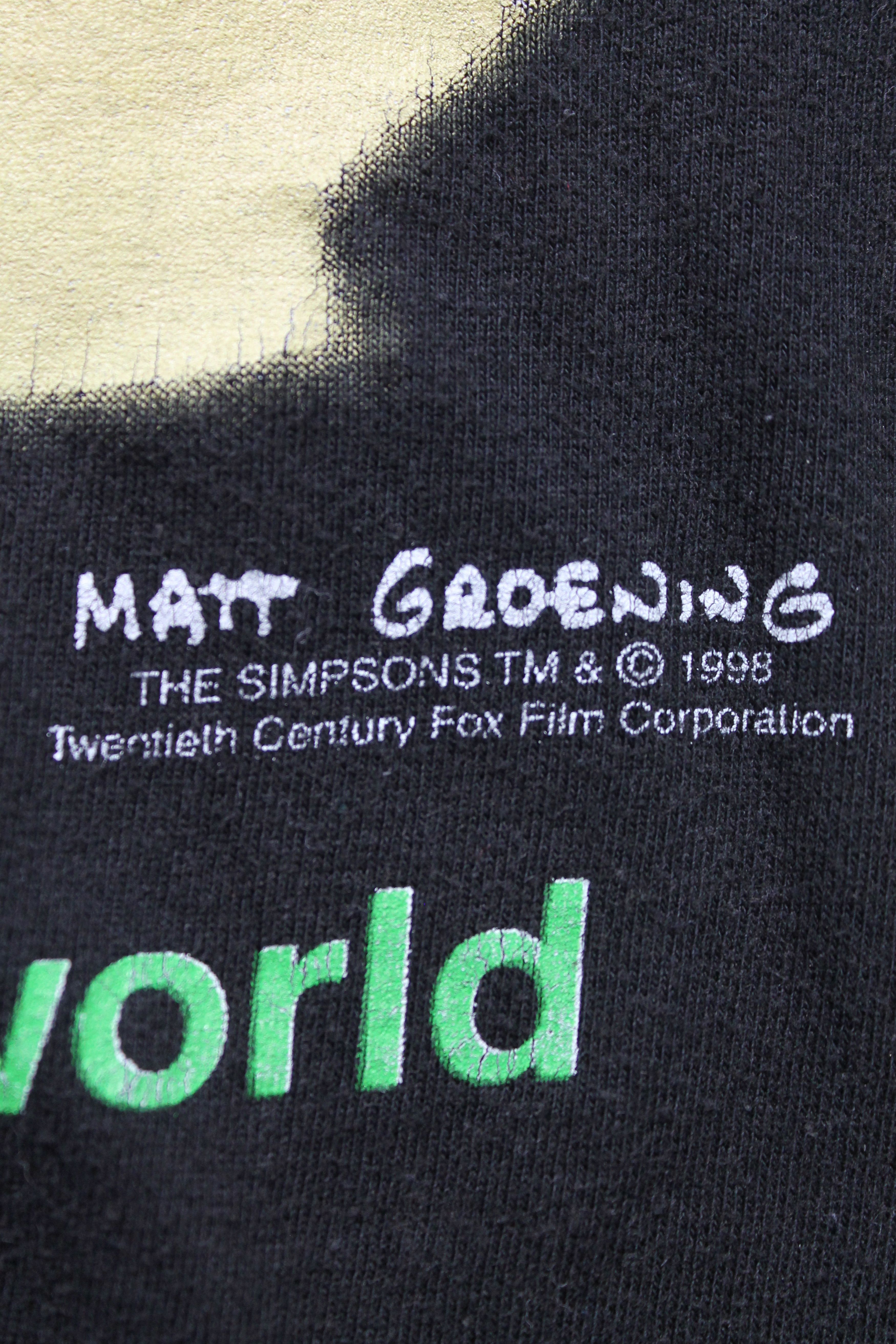 Fox Racing 1998 The Simpsons Carlsberg Carlsbart Movie t Shirt tee Size US L / EU 52-54 / 3 - 5 Thumbnail