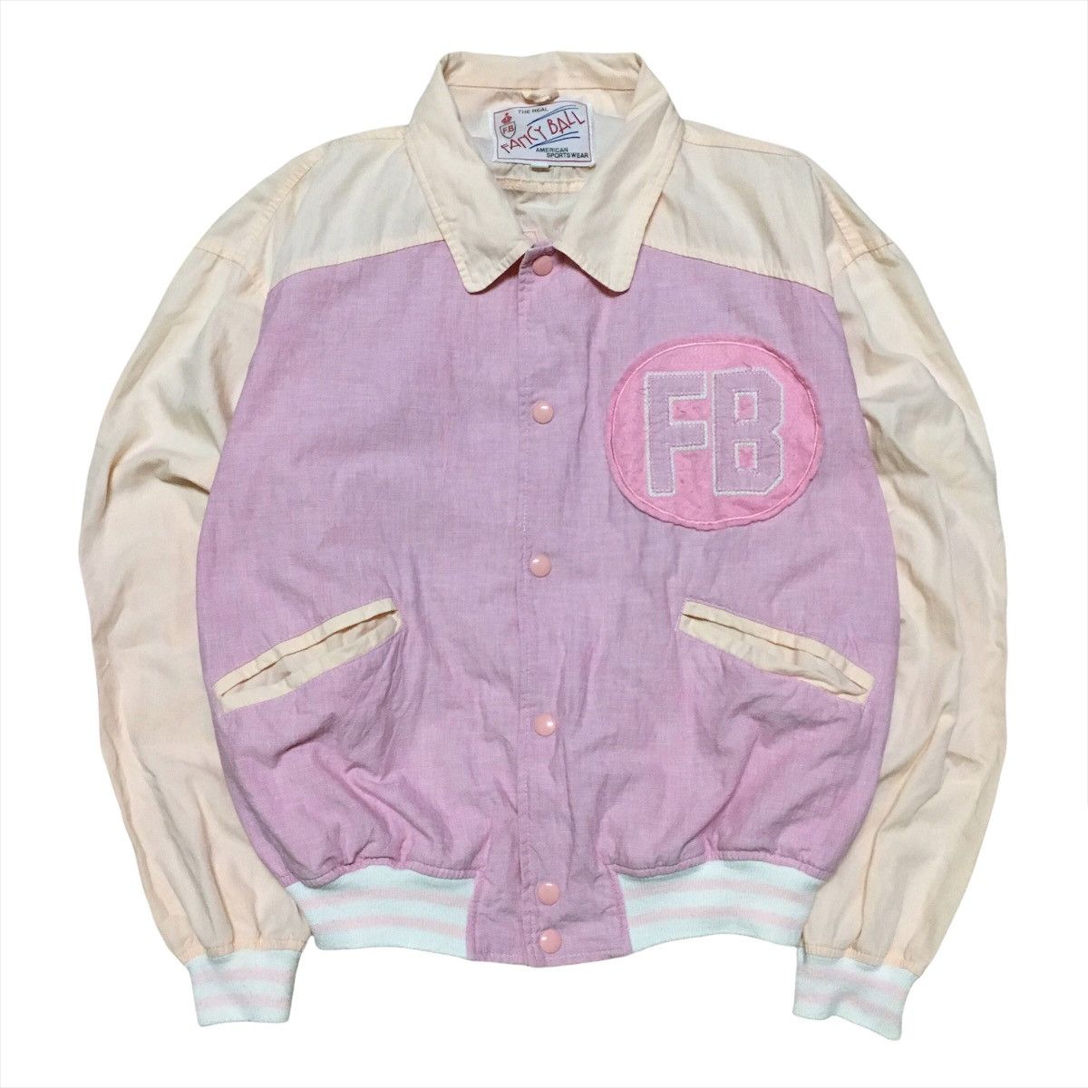 Japanese Brand Japanese Brand Fancy Ball Bomber Jacket Colour Block Size US M / EU 48-50 / 2 - 1 Thumbnail
