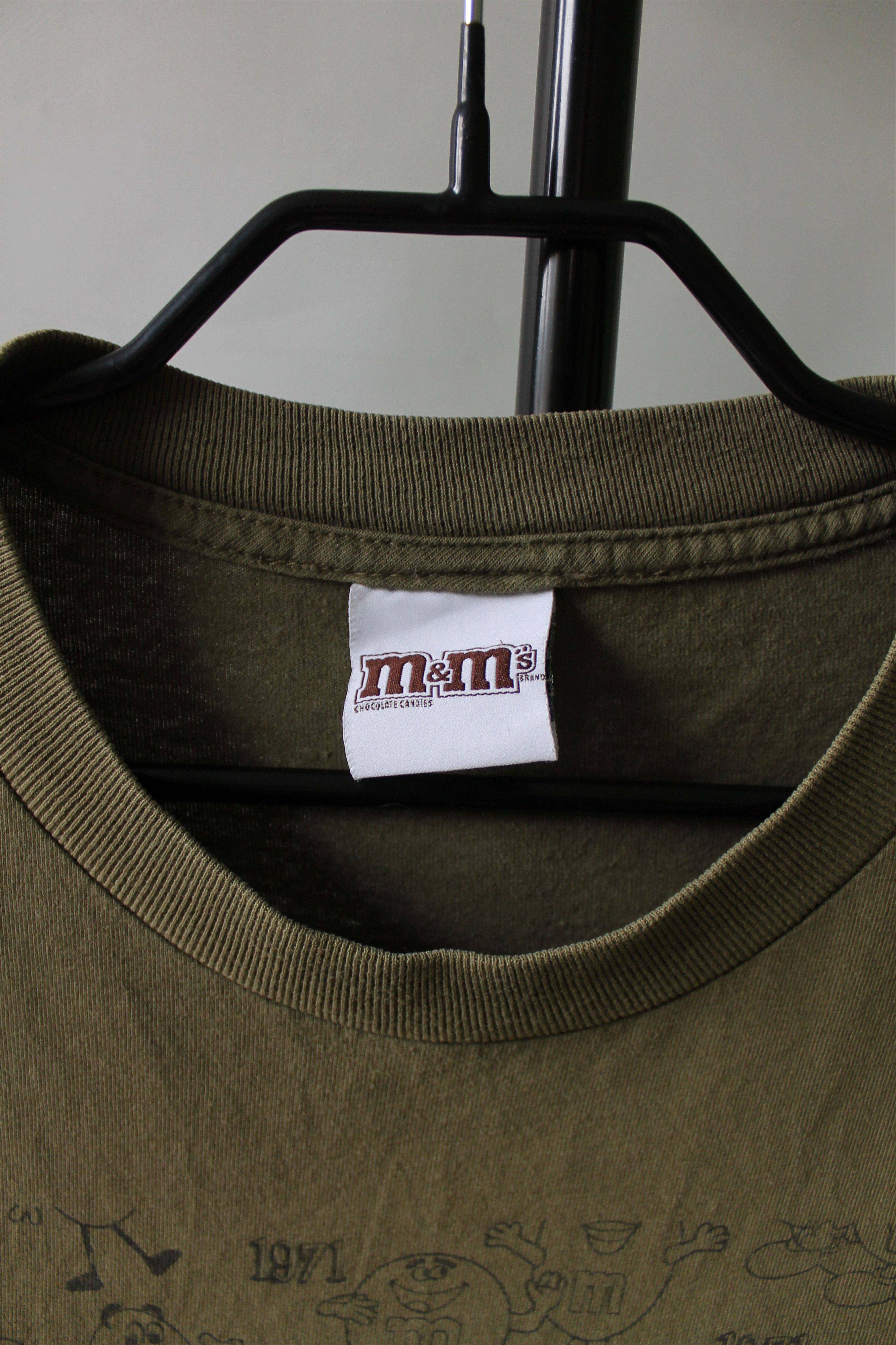 Vintage 2009 M&M's Vintage khaki / olive t shirt Short sleeve Size US XXL / EU 58 / 5 - 3 Thumbnail