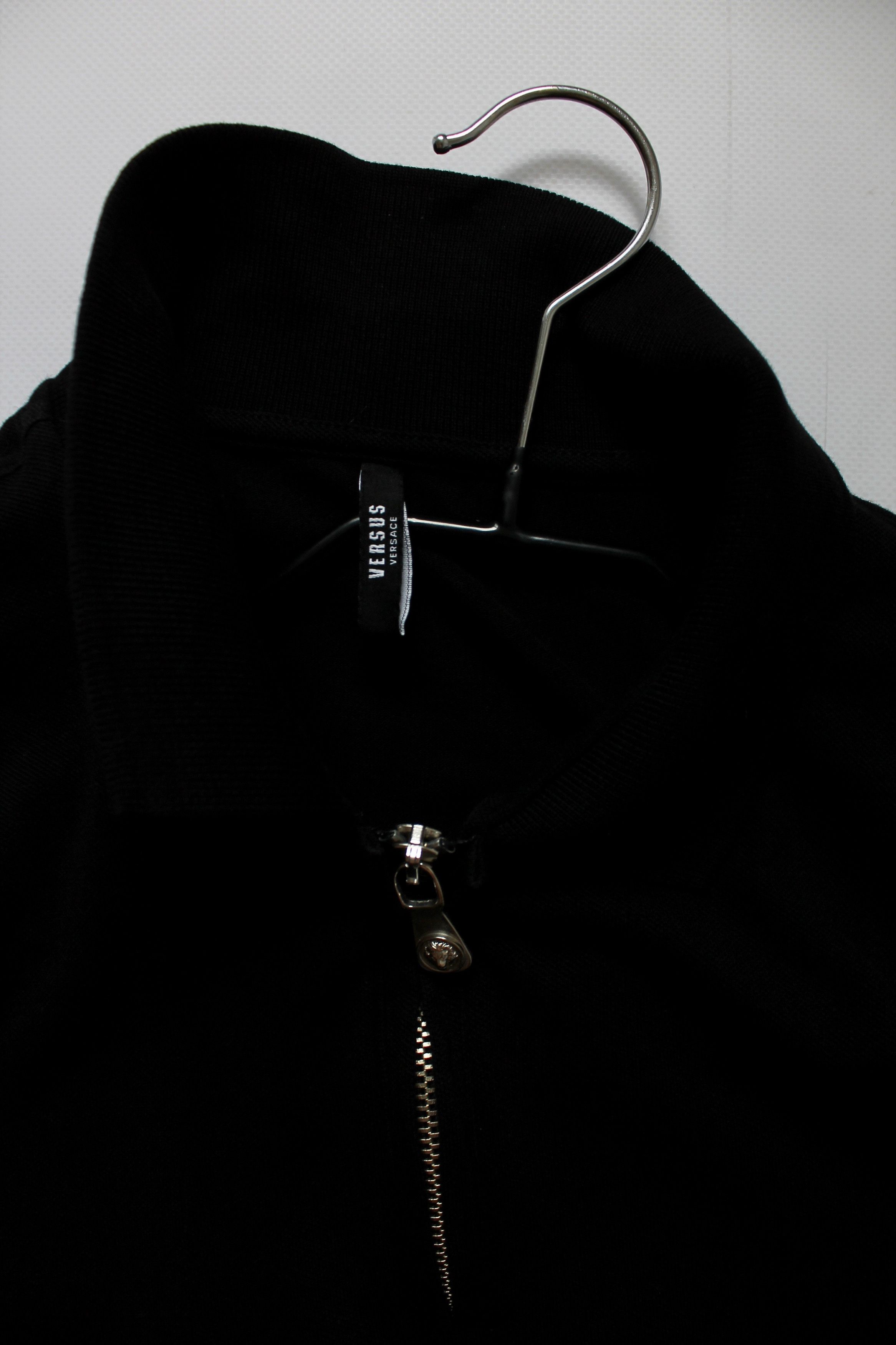 Versace Versus Versace Zipped Black Polo Shirt Short Sleeve Size US S / EU 44-46 / 1 - 10 Thumbnail