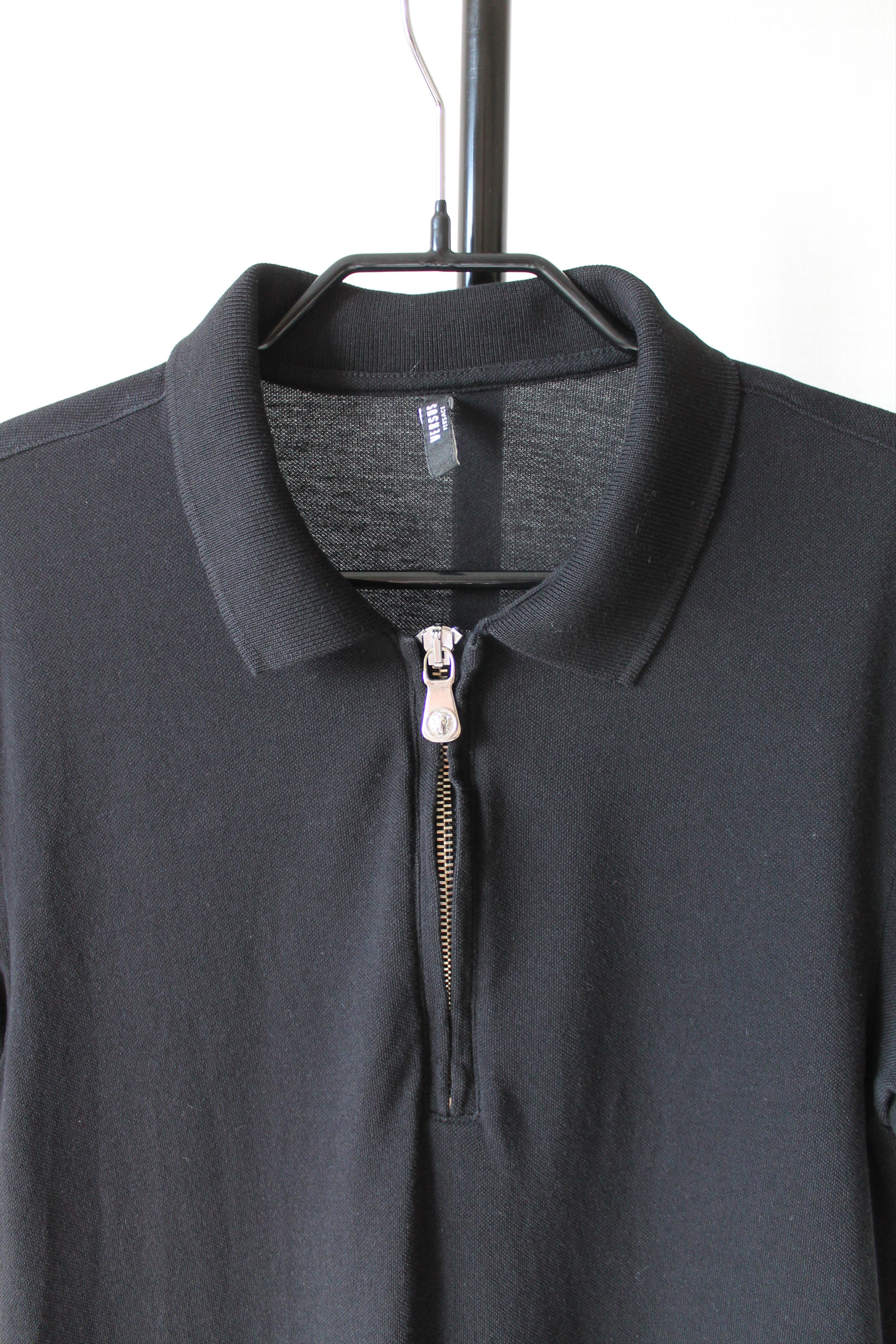 Versace Versus Versace Zipped Black Polo Shirt Short Sleeve Size US S / EU 44-46 / 1 - 3 Thumbnail