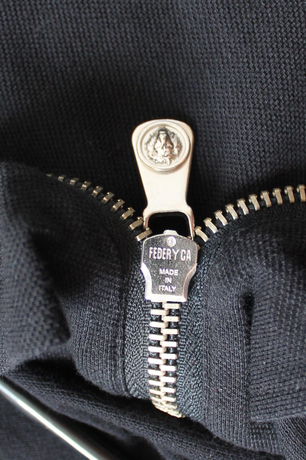 Versace Versus Versace Zipped Black Polo Shirt Short Sleeve Size US S / EU 44-46 / 1 - 11 Thumbnail